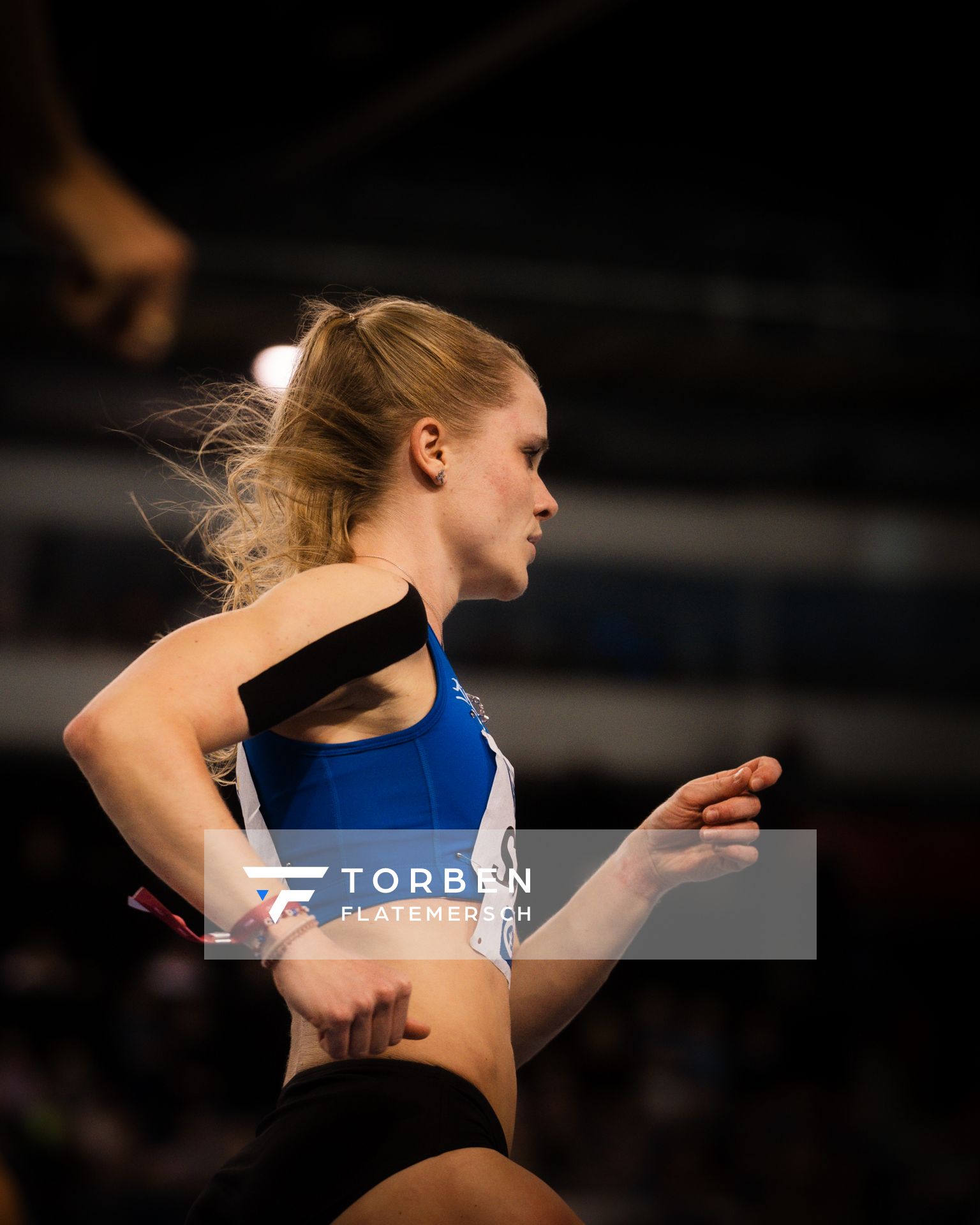Tanja Spill (LAV Bayer Uerdingen/Dormagen) im 800m Finale am 18.02.2024 während den 71. Deutschen Leichtathletik-Hallenmeisterschaften in der QUARTERBACK Immobilien ARENA in Leipzig