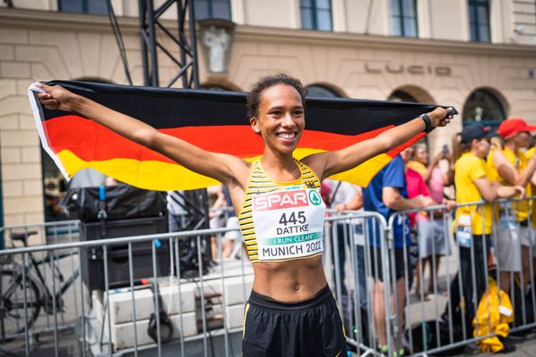 Miriam Dattke (GER); Marathon am 15.08.2022 bei den Leichtathletik-Europameisterschaften in Muenchen