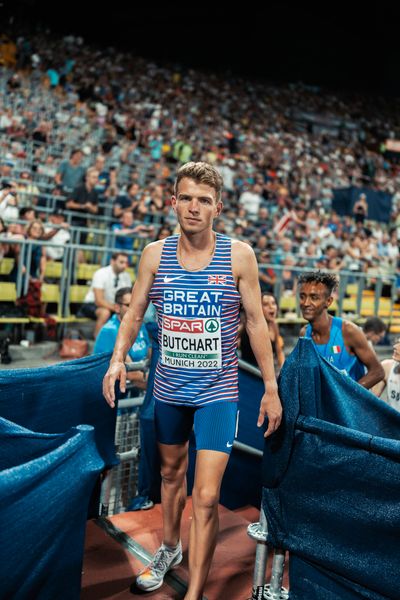Andrew Butchart (GBR) im 5000m Finale am 16.08.2022 bei den Leichtathletik-Europameisterschaften in Muenchen