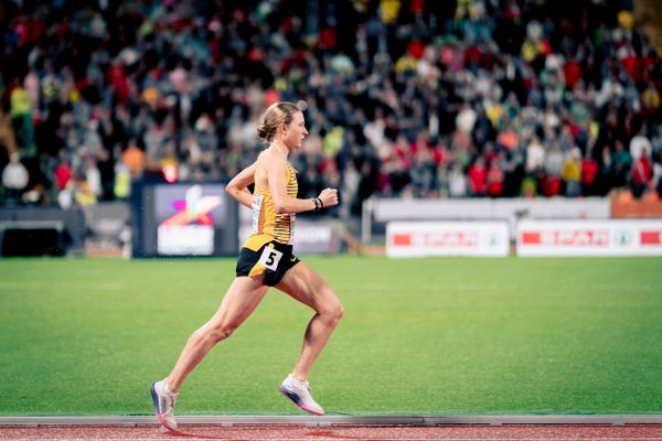 Elena Burkard (GER) im 3000m Hindernis Finale am 20.08.2022 bei den Leichtathletik-Europameisterschaften in Muenchen