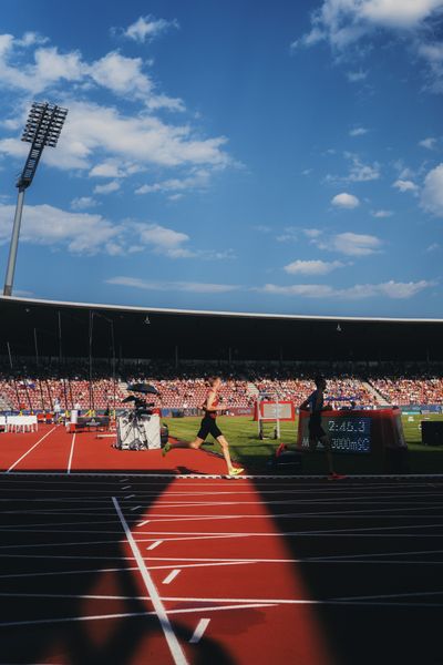 Jonas Patri (TSV Bayer 04 Leverkusen) während der 113. Deutschen Leichtathletik-Meisterschaften am 08.07.2023 im Auestadion in Kassel