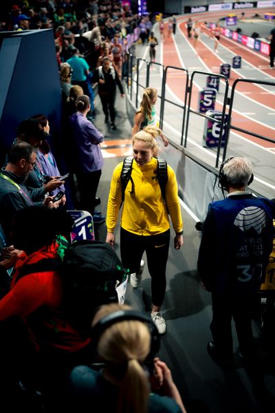 Alina Kenzel (GER/Germany) am 01.03.2024 bei den World Athletics Indoor Championships in Glasgow (Schottland / Vereinigtes Königreich)