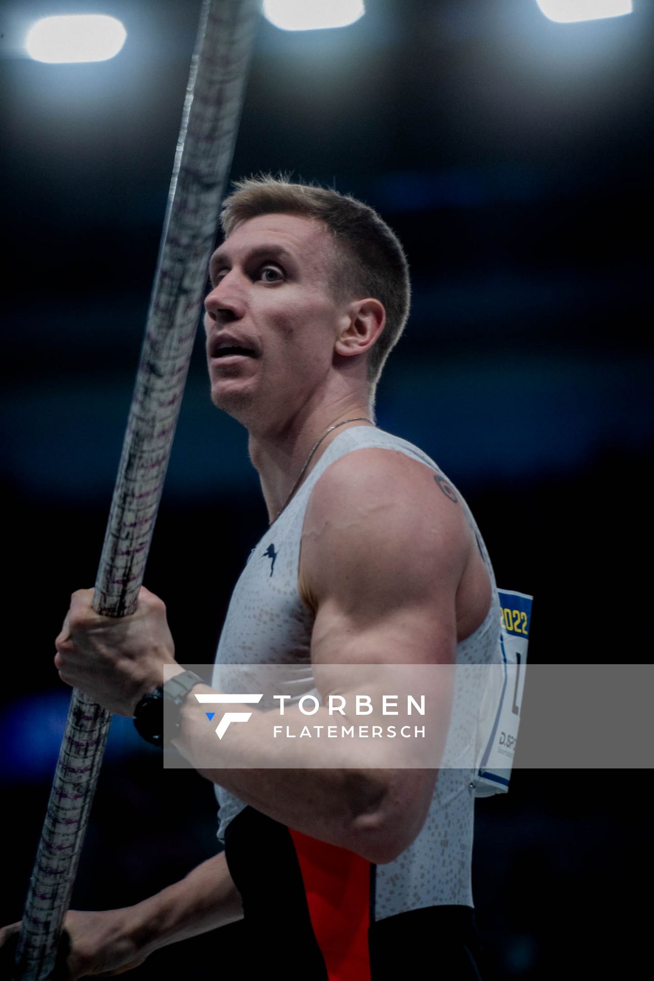 Piotr Lisek (POL) beim Stabhochsprung am 20.02.2022 beim ISTAF in Duesseldorf