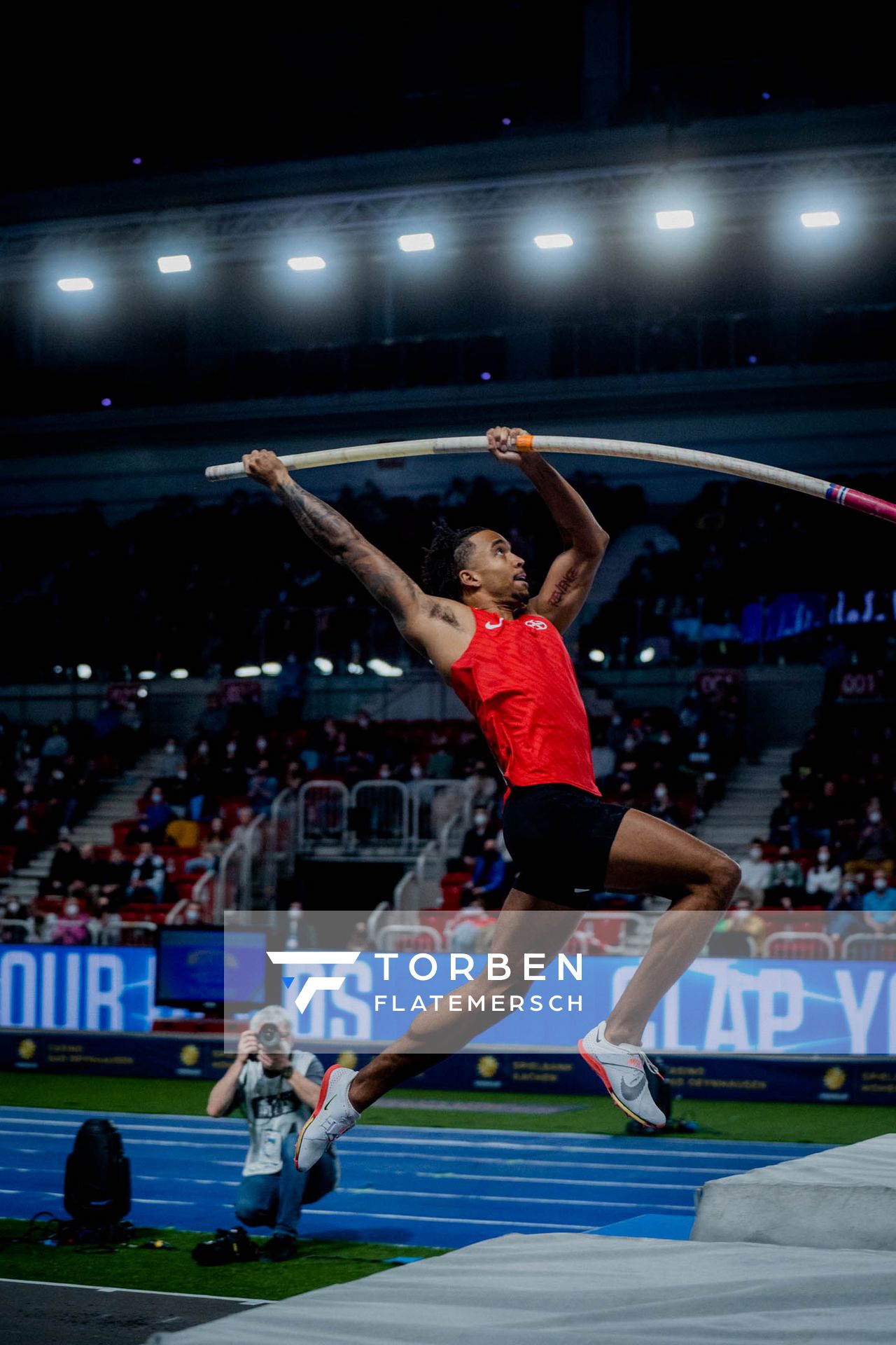 Bo Kanda Lita Baehre (TSV Bayer 04 Leverkusen) am 20.02.2022 beim ISTAF in Duesseldorf