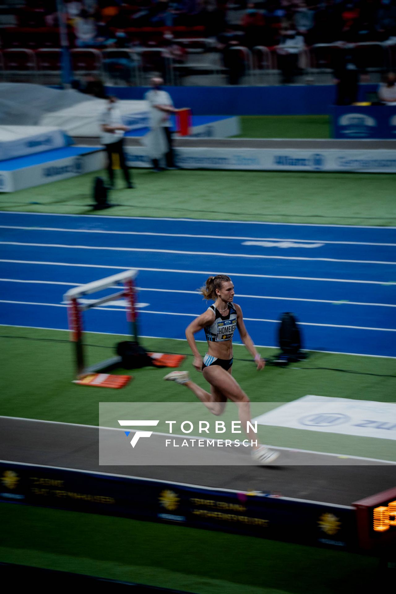 Merle Homeier (LG Goettingen) am 20.02.2022 beim ISTAF in Duesseldorf