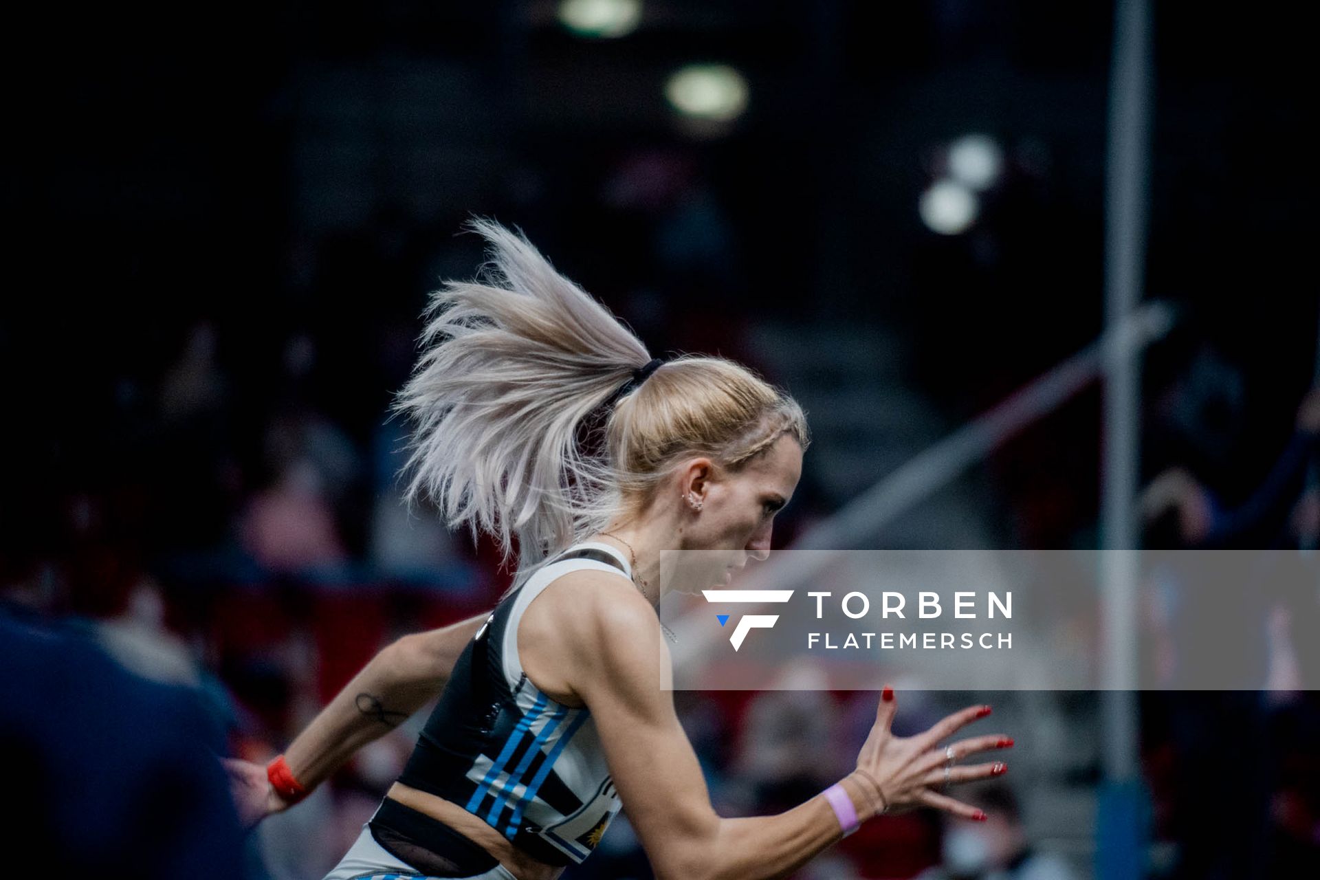 Petra Farkas (Hun) am 20.02.2022 beim ISTAF in Duesseldorf