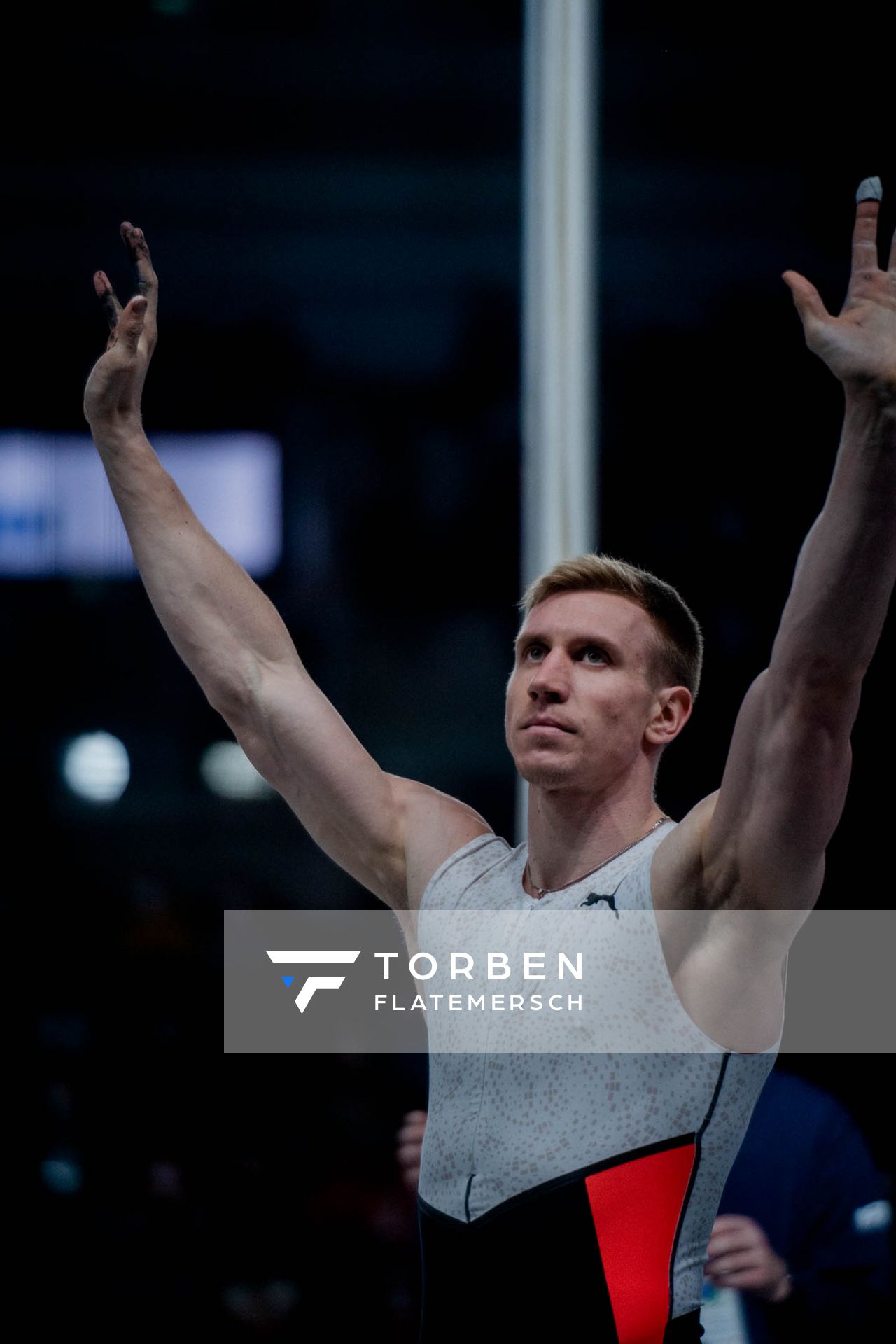 Piotr Lisek (POL) beim Stabhochsprung am 20.02.2022 beim ISTAF in Duesseldorf