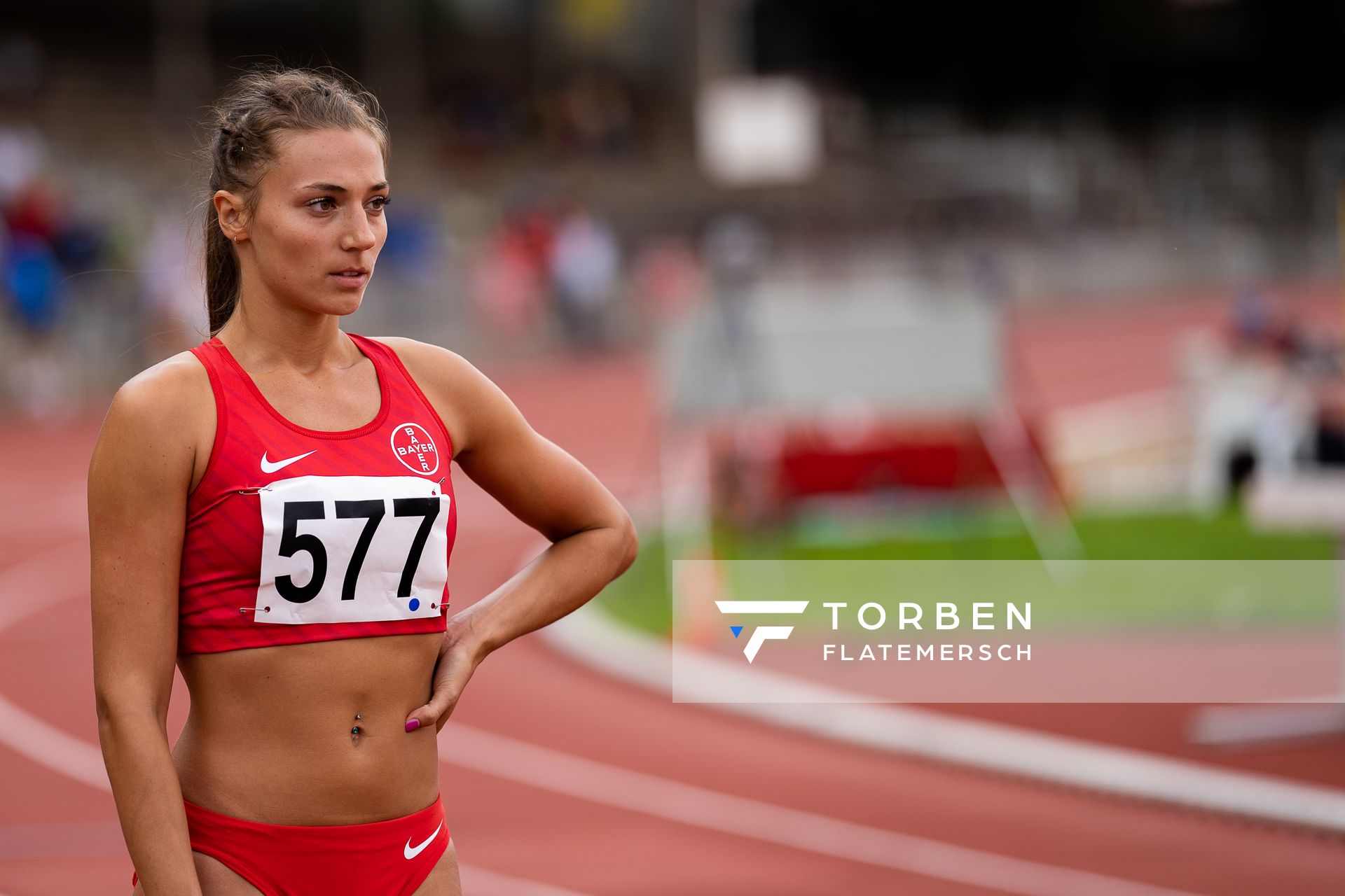 Marsha Anica Dunkel (TSV Bayer 04 Leverkusen) ueber 400m am 11.07.2020 waehrend dem Backontrack-Meeting in Dortmund