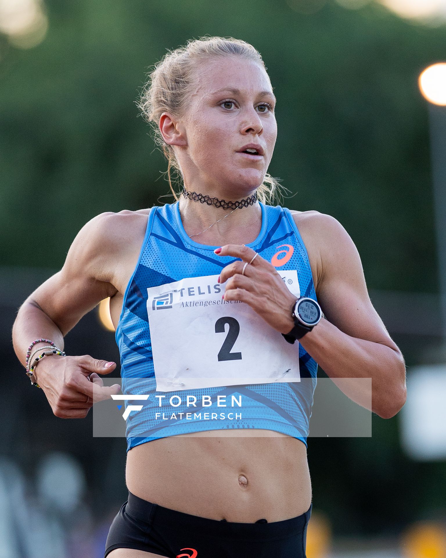 Julia Mayer (Oesterreich) am 25.07.2020 waehrend der Laufnacht der Sparkassen Gala in Regensburg