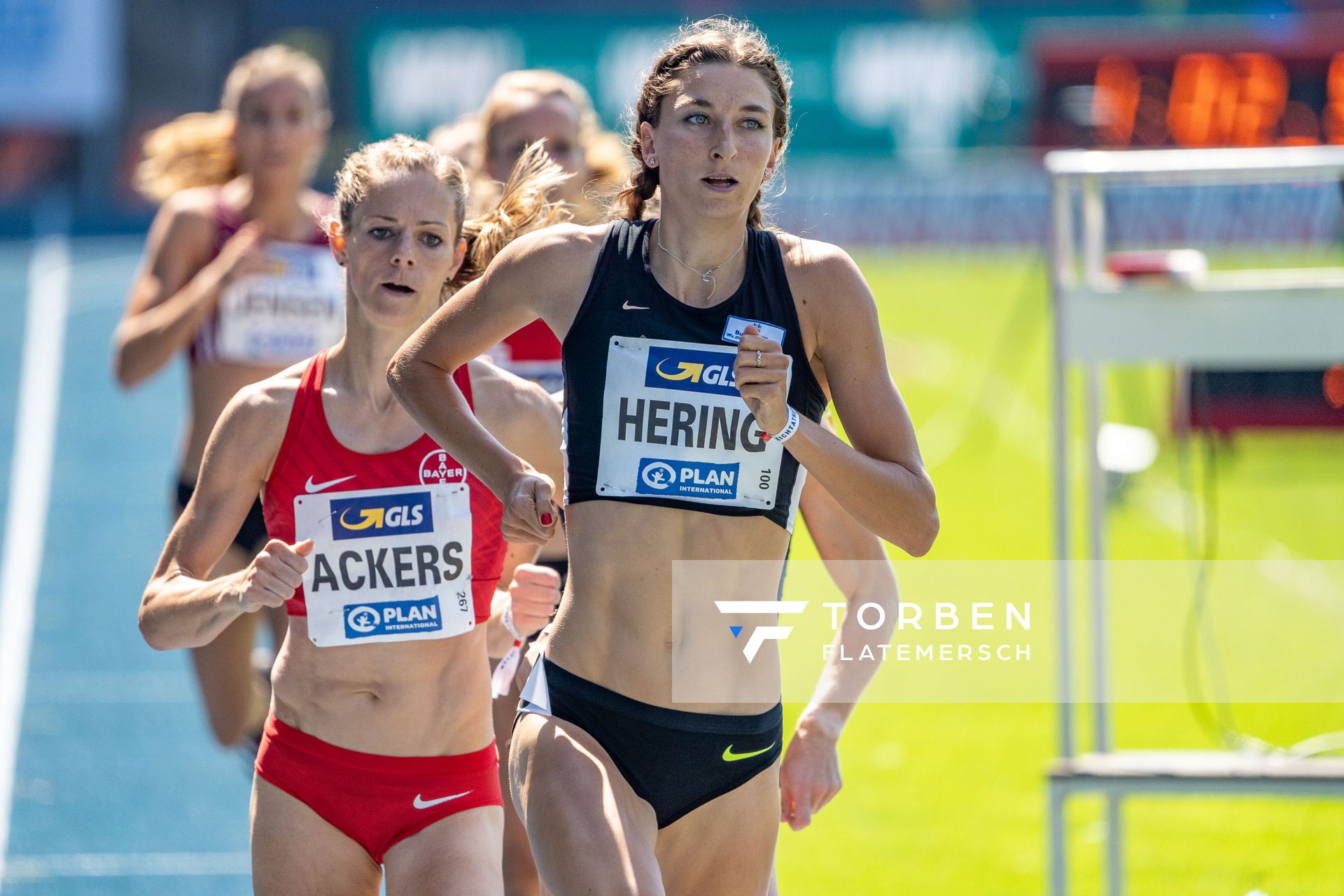 Christina Hering (LG Stadtwerke Muenchen) ueber 800m am 08.08.2020 waehrend den deutschen Leichtathletik-Meisterschaften 2020 im Eintracht-Stadion in Braunschweig