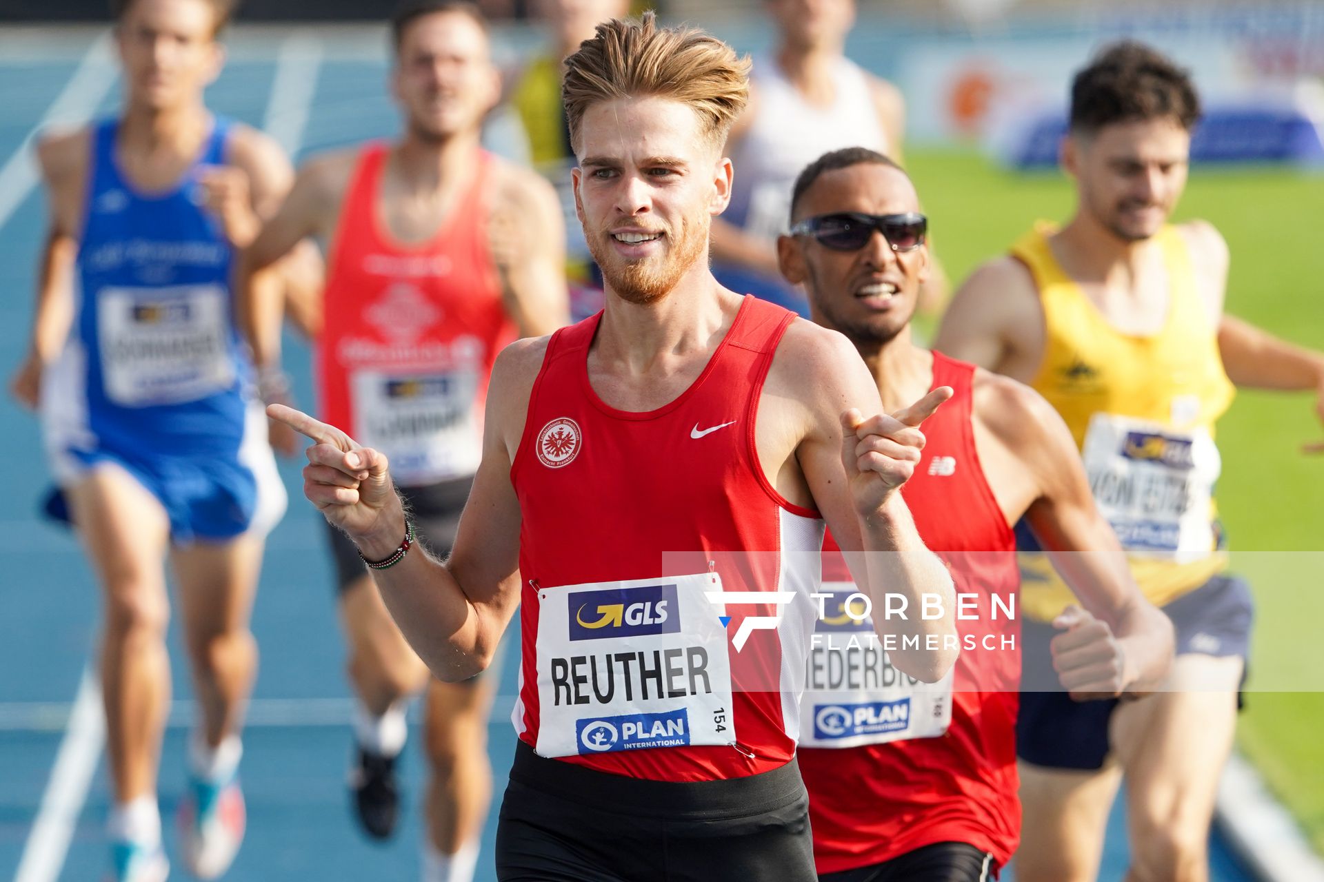 Marc Reuther (LG Eintracht Frankfurt), Deutscher Meister ueber 800m, am 09.08.2020 waehrend den deutschen Leichtathletik-Meisterschaften 2020 im Eintracht-Stadion in Braunschweig an Tag 2 (Nachmittags-Session)