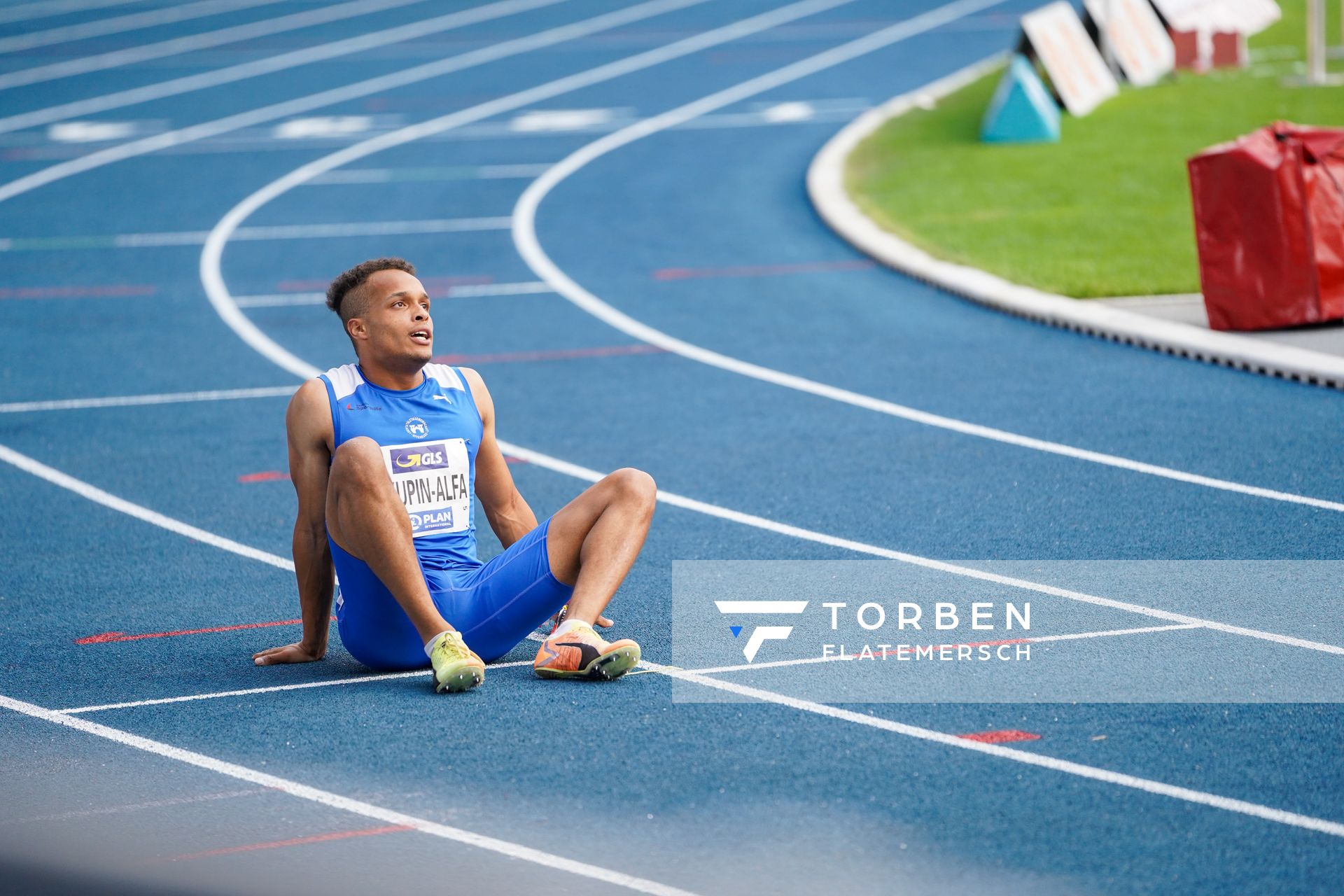 Milo Alfa Skupin (LG Offenburg) am 09.08.2020 waehrend den deutschen Leichtathletik-Meisterschaften 2020 im Eintracht-Stadion in Braunschweig an Tag 2 (Nachmittags-Session)