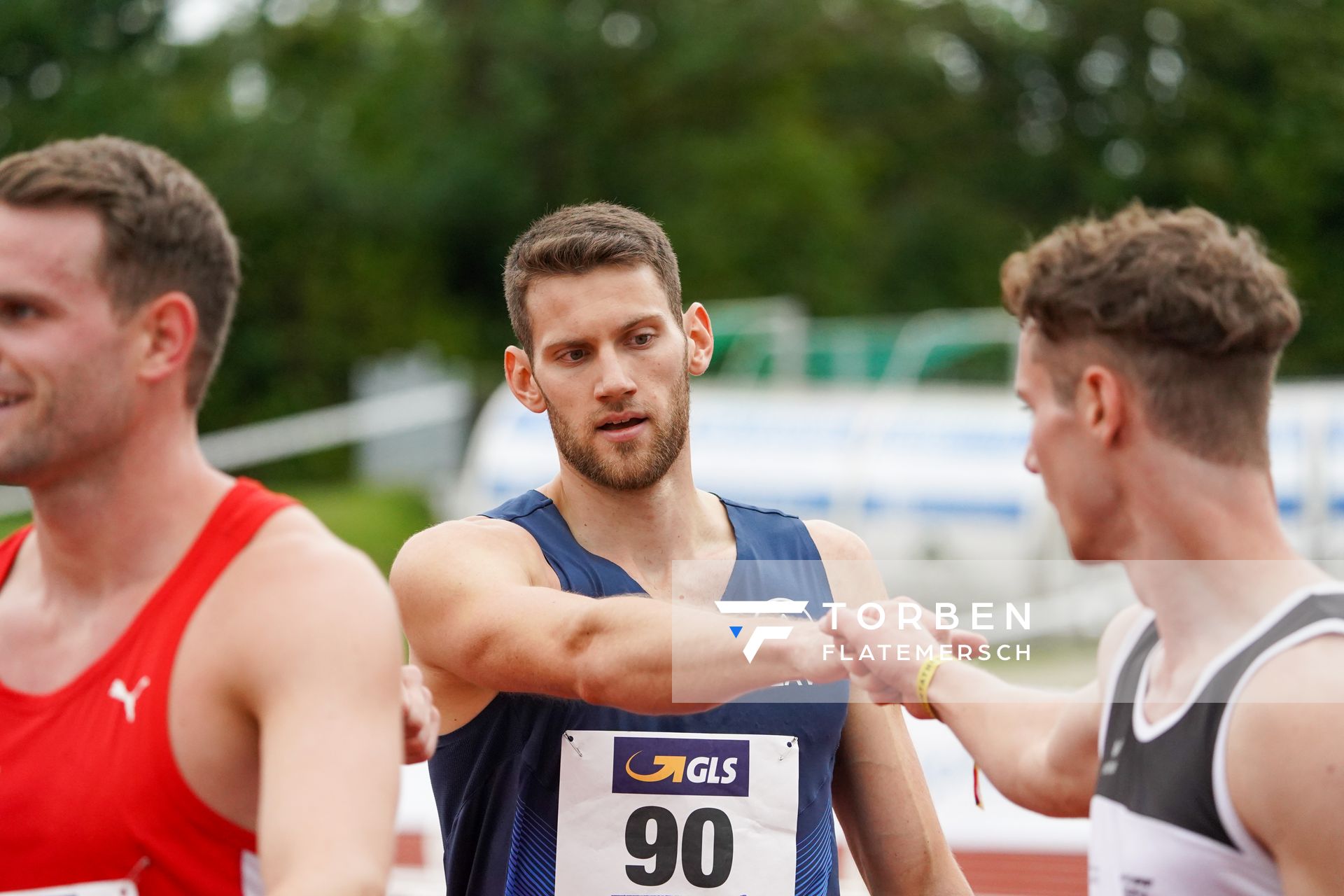 Jan Ruhrmann (LAV Bayer Uerdingen/Dormagen) ueber 100m;Deutsche Leichtathletik-Mehrkampfmeisterschaften (Tag 2) am 22.08.2020 in Vaterstetten (Bayern)