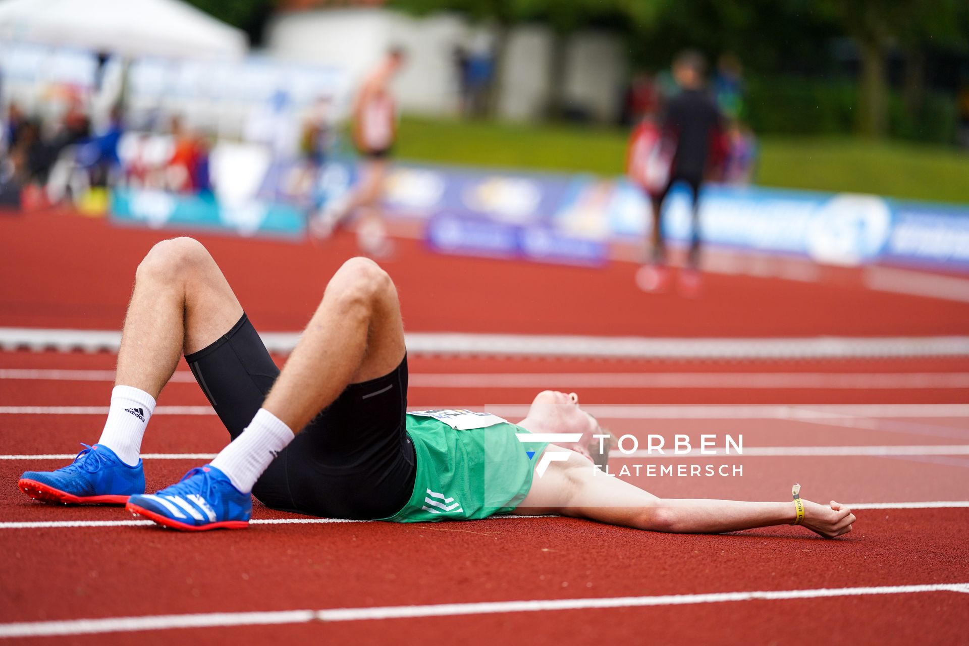 Deutscher U18 Mehrkampf Meister Maximilian Karsten (VfL Wolfsburg) ueber 1500m;Deutsche Leichtathletik-Mehrkampfmeisterschaften (Tag 2) am 22.08.2020 in Vaterstetten (Bayern)