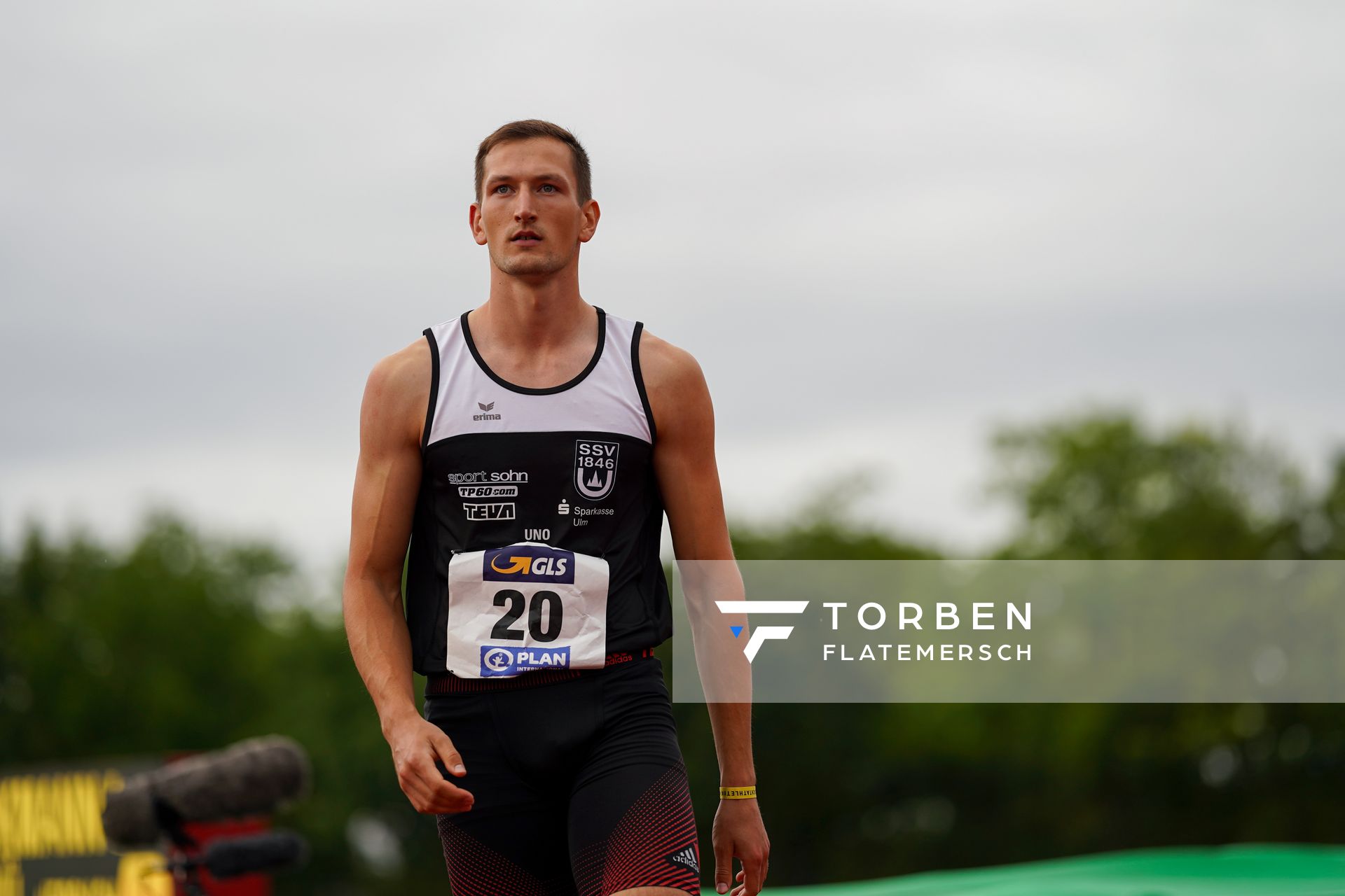 Luca Dieckmann (SSV Ulm 1846) ;Deutsche Leichtathletik-Mehrkampfmeisterschaften (Tag 2) am 22.08.2020 in Vaterstetten (Bayern)