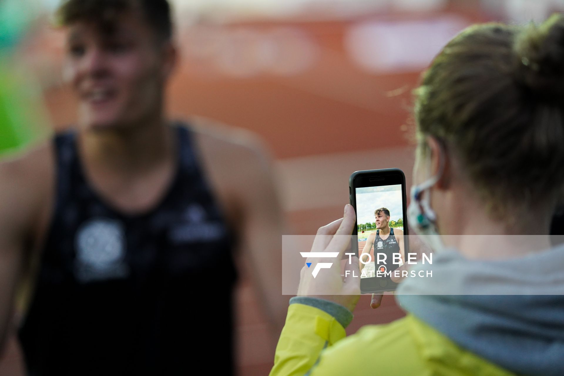 Deutscher U20 Mehrkampfmeister Marcel Meyer (Hannover 96) ;Deutsche Leichtathletik-Mehrkampfmeisterschaften (Tag 2) am 22.08.2020 in Vaterstetten (Bayern)