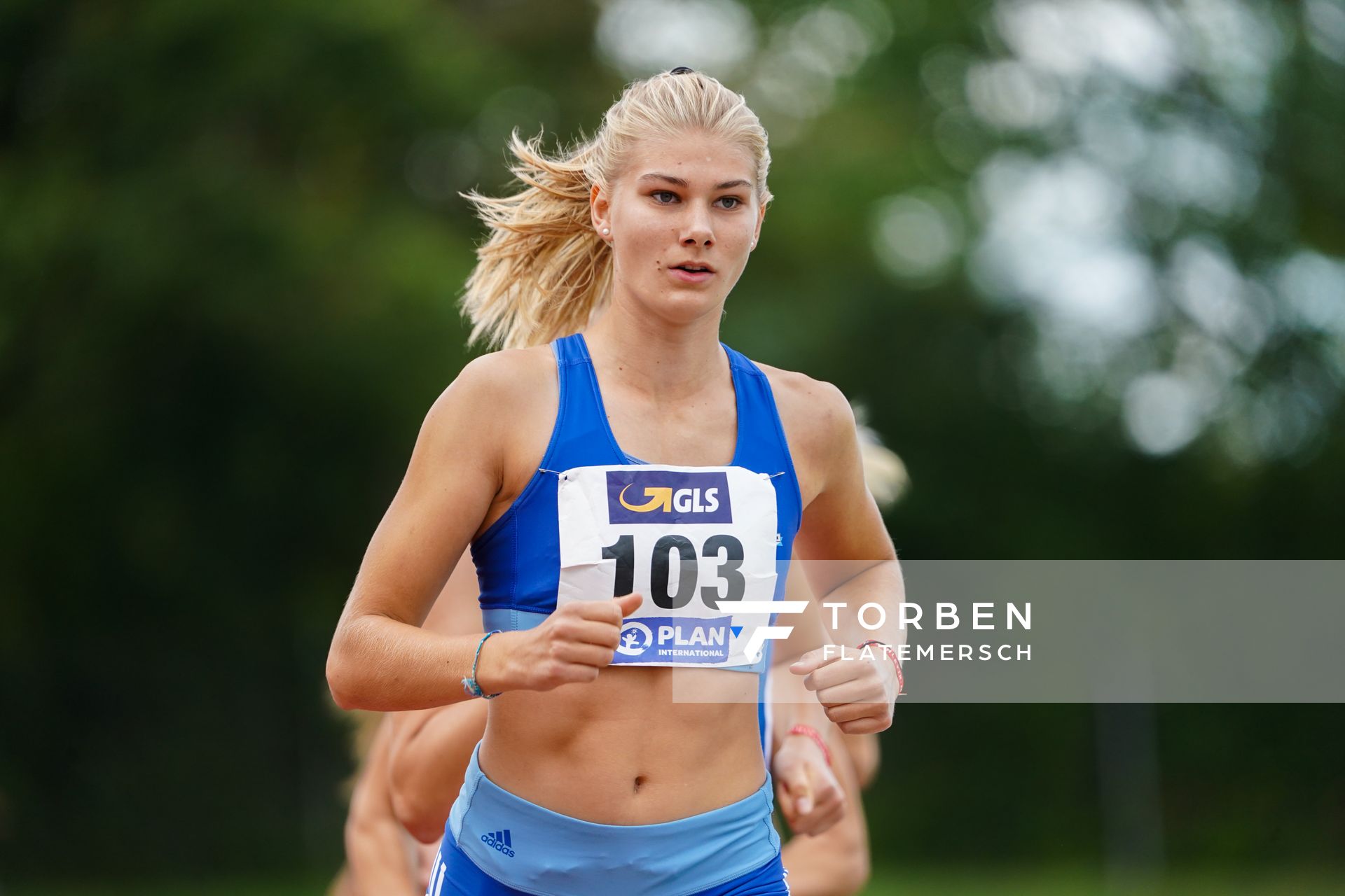 Lara Siemer (Rukeli Trollmann e. V.); Deutsche Leichtathletik-Mehrkampfmeisterschaften (Tag 3) am 23.08.2020 in Vaterstetten (Bayern)