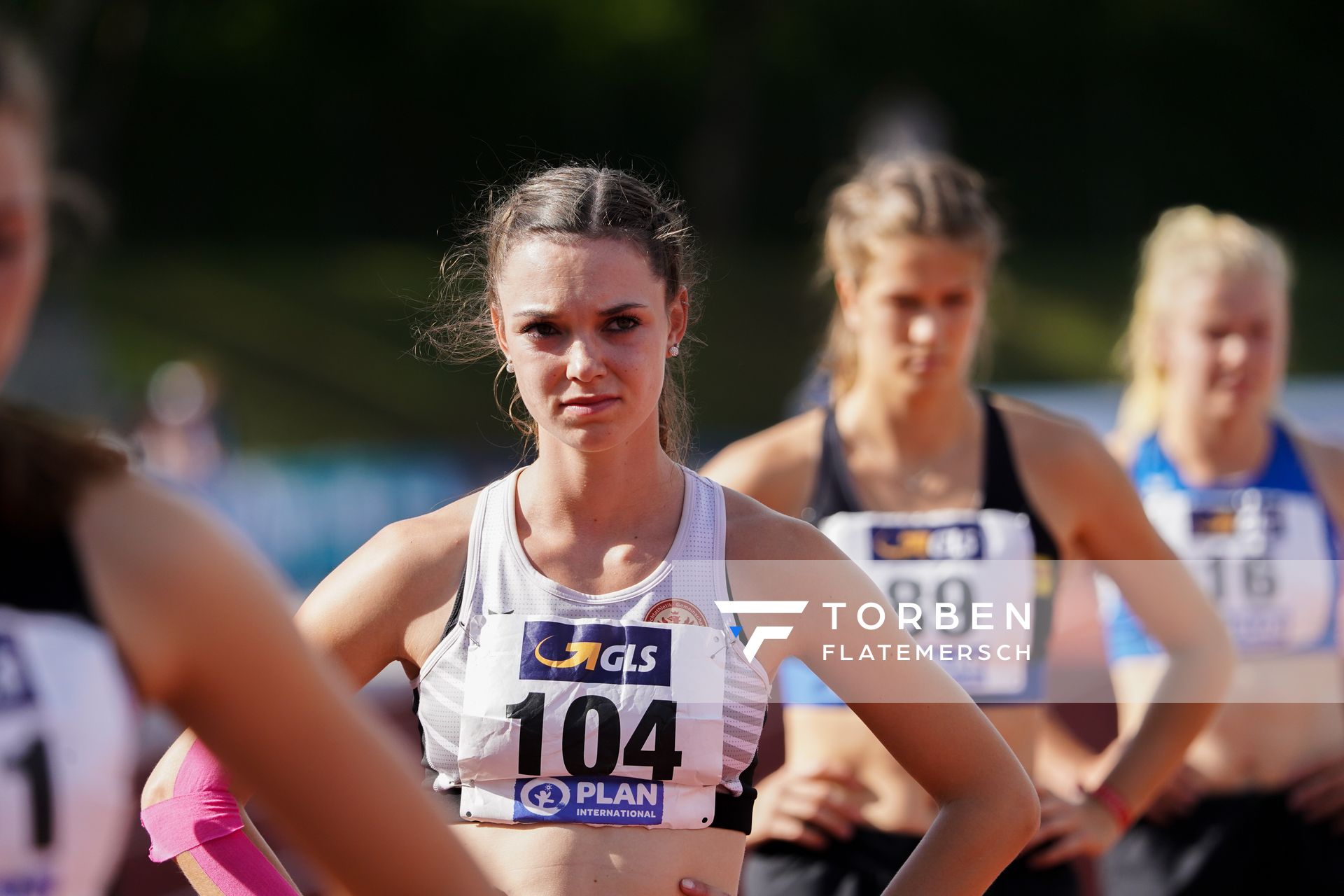 Miriam Sinning (LG Eintracht Frankfurt); Deutsche Leichtathletik-Mehrkampfmeisterschaften (Tag 3) am 23.08.2020 in Vaterstetten (Bayern)