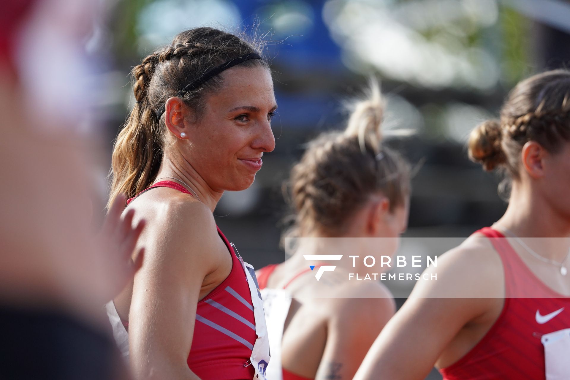 Anna-Lena Obermaier (SWC Regensburg); Deutsche Leichtathletik-Mehrkampfmeisterschaften (Tag 3) am 23.08.2020 in Vaterstetten (Bayern)