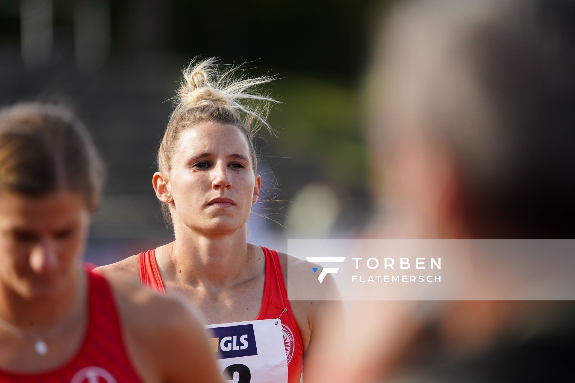 Deutsche Mehrkampfmeisterin Carolin Schaefer (LG Eintracht Frankfurt);Deutsche Leichtathletik-Mehrkampfmeisterschaften (Tag 3) am 23.08.2020 in Vaterstetten (Bayern)