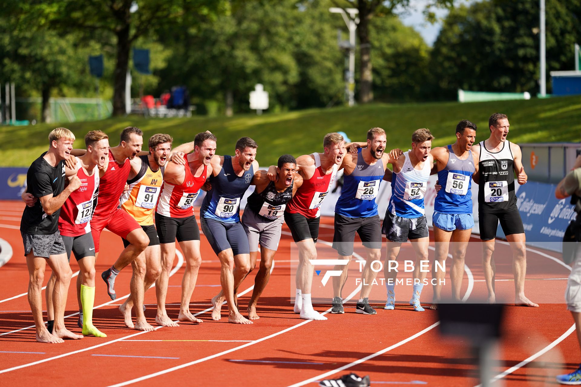 Die Mehrkaempfer;Deutsche Leichtathletik-Mehrkampfmeisterschaften (Tag 3) am 23.08.2020 in Vaterstetten (Bayern)