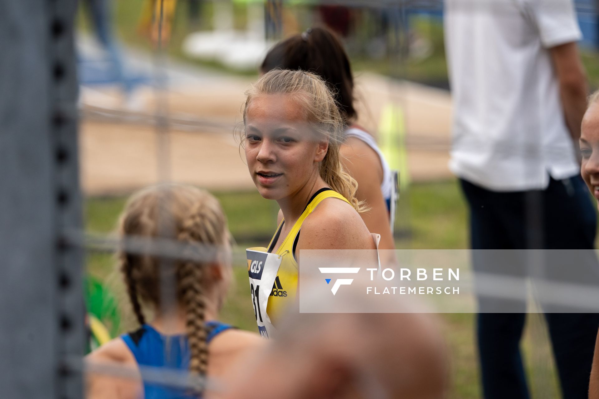 Sophie Hinrichs (VfL Loeningen) nach den 2000m Hindernis am 04.09.2020 waehrend den deutschen Leichtathletik-Jugendmeisterschaften im Frankenstadion in Heilbronn (Tag1)