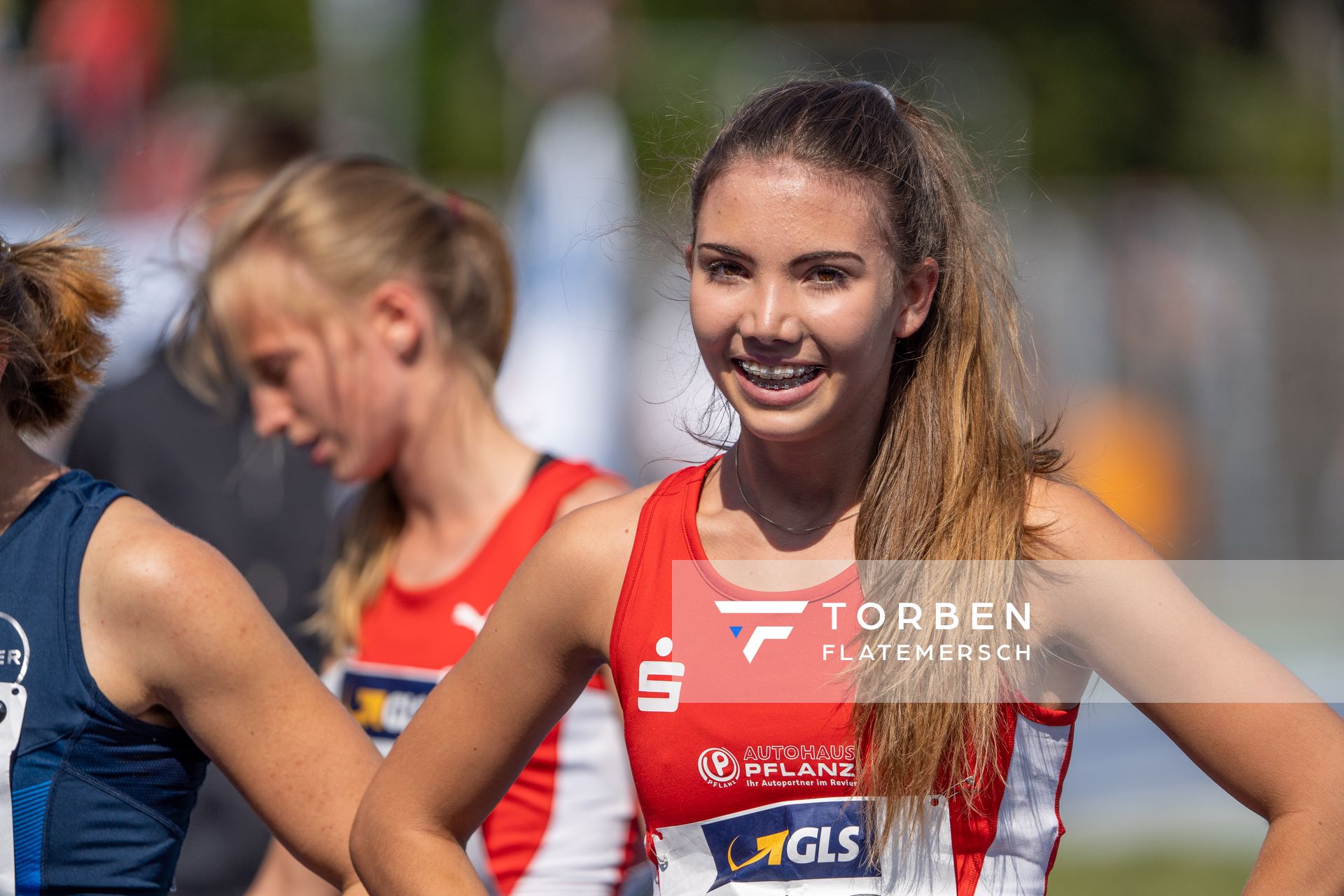 Anna Malia Hense (LG Olympia Dortmund) am 05.09.2020 waehrend den deutschen Leichtathletik-Jugendmeisterschaften im Frankenstadion in Heilbronn (Tag2)