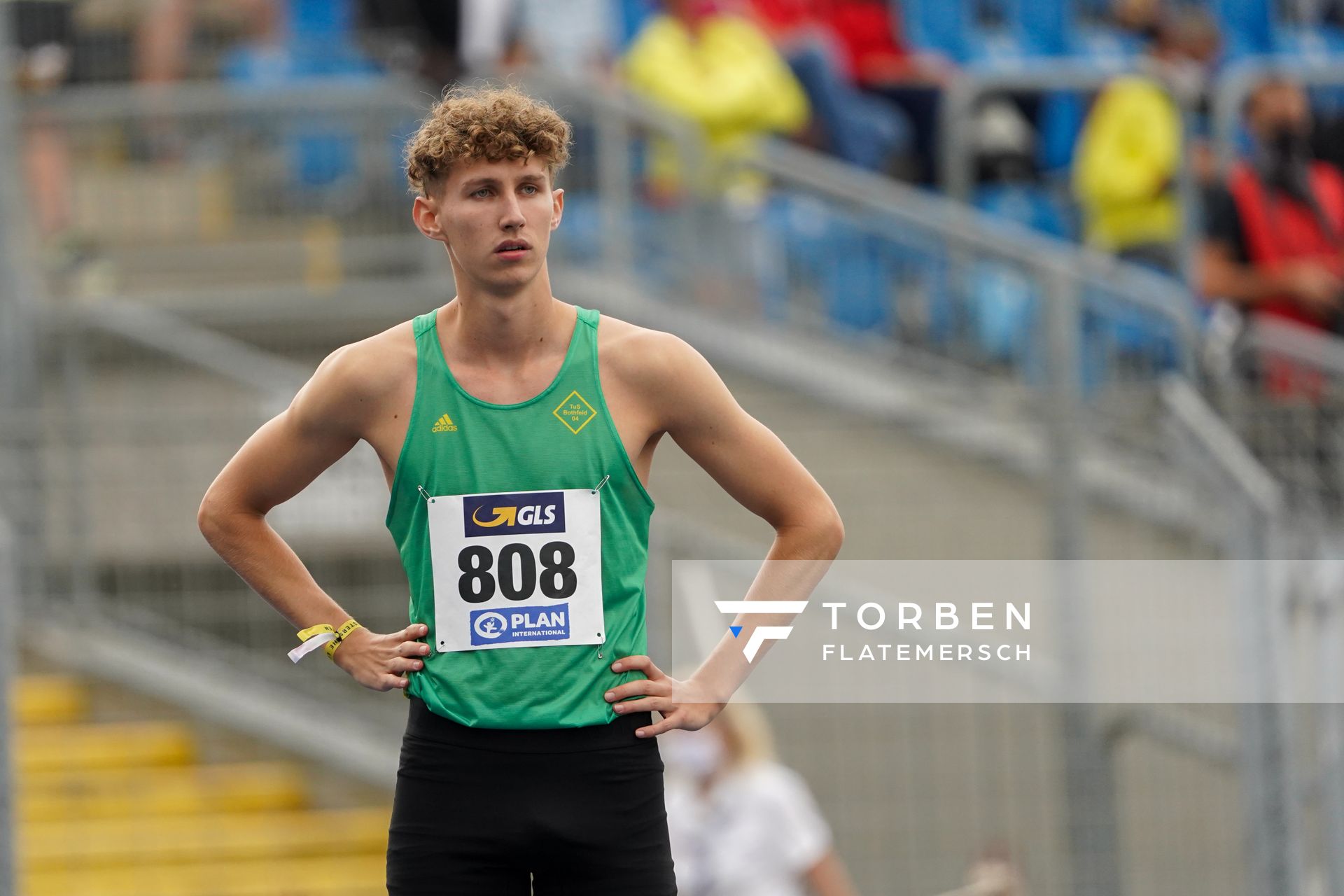 Tom Unverricht (TuS Bothfeld) ueber 400m Huerden am 05.09.2020 waehrend den deutschen Leichtathletik-Jugendmeisterschaften im Frankenstadion in Heilbronn (Tag2)