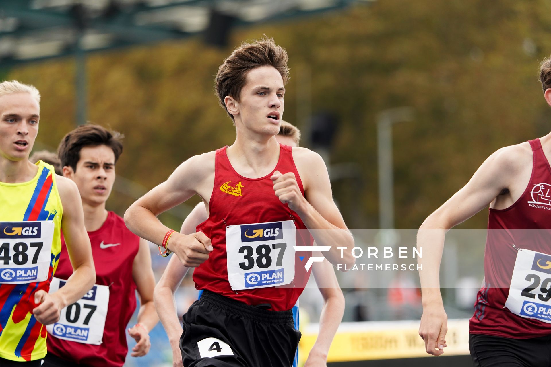 Tim Kalies (Braunschweiger Laufclub) im 1500m Finale am 05.09.2020 waehrend den deutschen Leichtathletik-Jugendmeisterschaften im Frankenstadion in Heilbronn (Tag2)