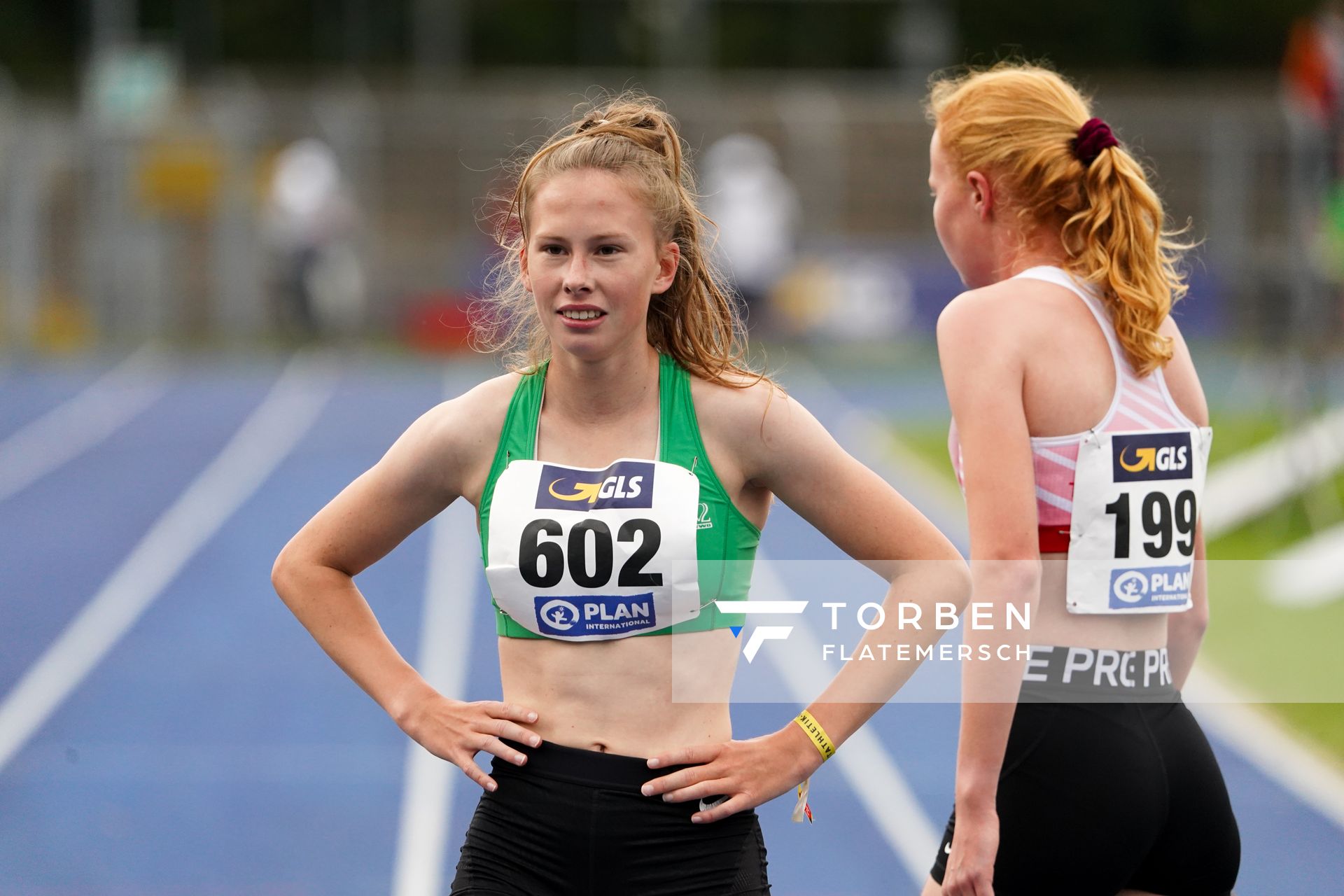 Anne Marie Petersen (Eintracht Hildesheim) ueber 800m am 05.09.2020 waehrend den deutschen Leichtathletik-Jugendmeisterschaften im Frankenstadion in Heilbronn (Tag2)