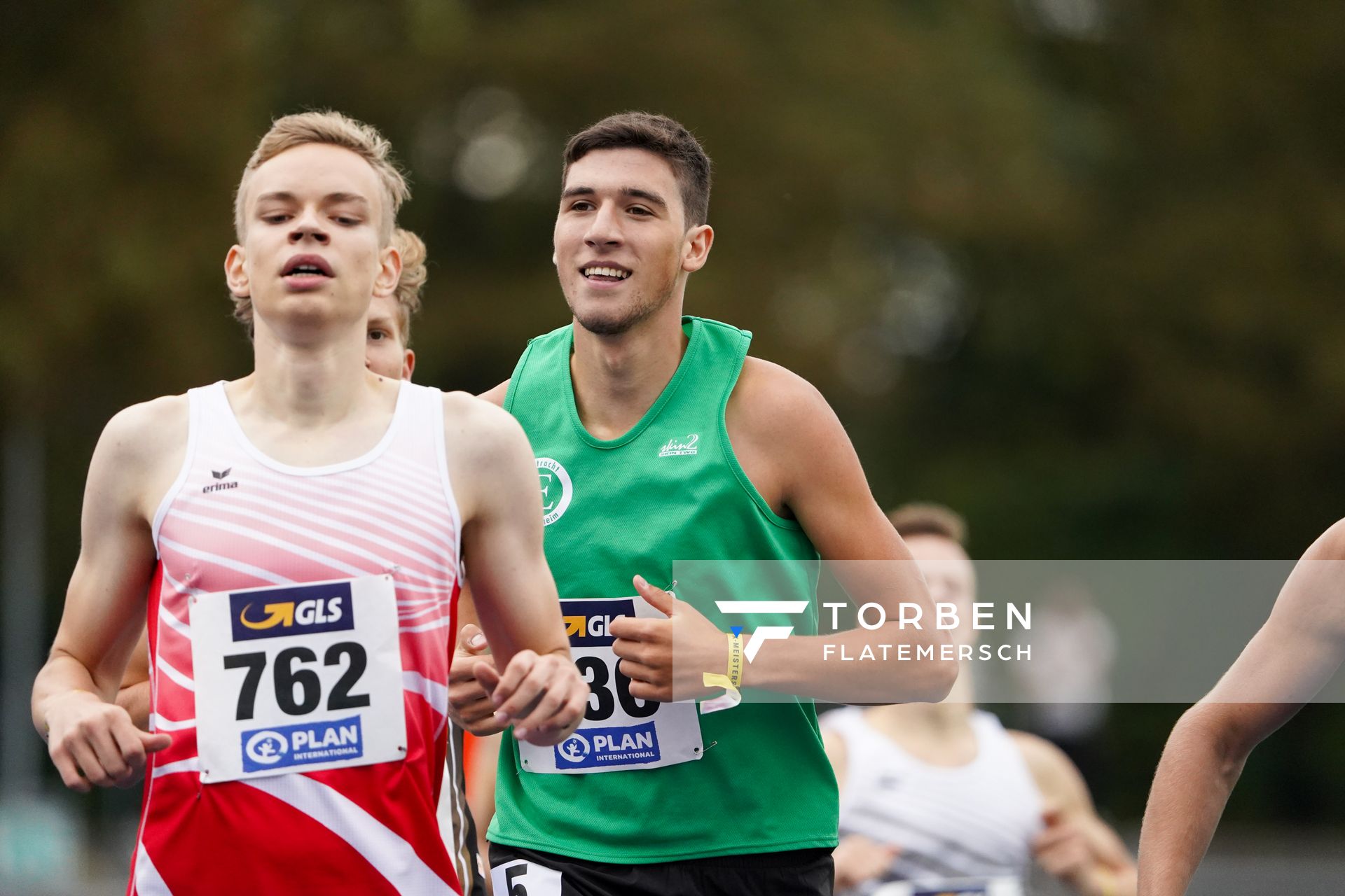 Enes-Maurice Koese (Eintracht Hildesheim) im 800m Vorlauf am 05.09.2020 waehrend den deutschen Leichtathletik-Jugendmeisterschaften im Frankenstadion in Heilbronn (Tag2)