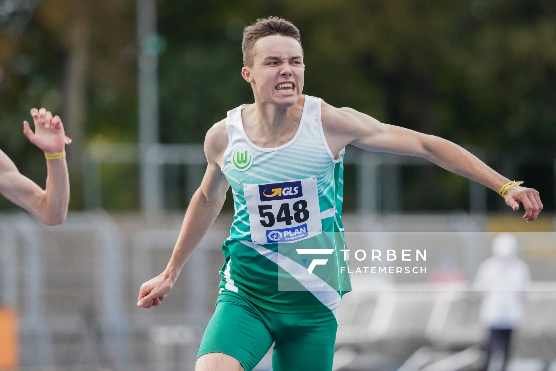 Deutscher U18 Jugendmeister ueber 200m Tobias Morawietz (VfL Wolfsburg) am 05.09.2020 waehrend den deutschen Leichtathletik-Jugendmeisterschaften im Frankenstadion in Heilbronn (Tag2)