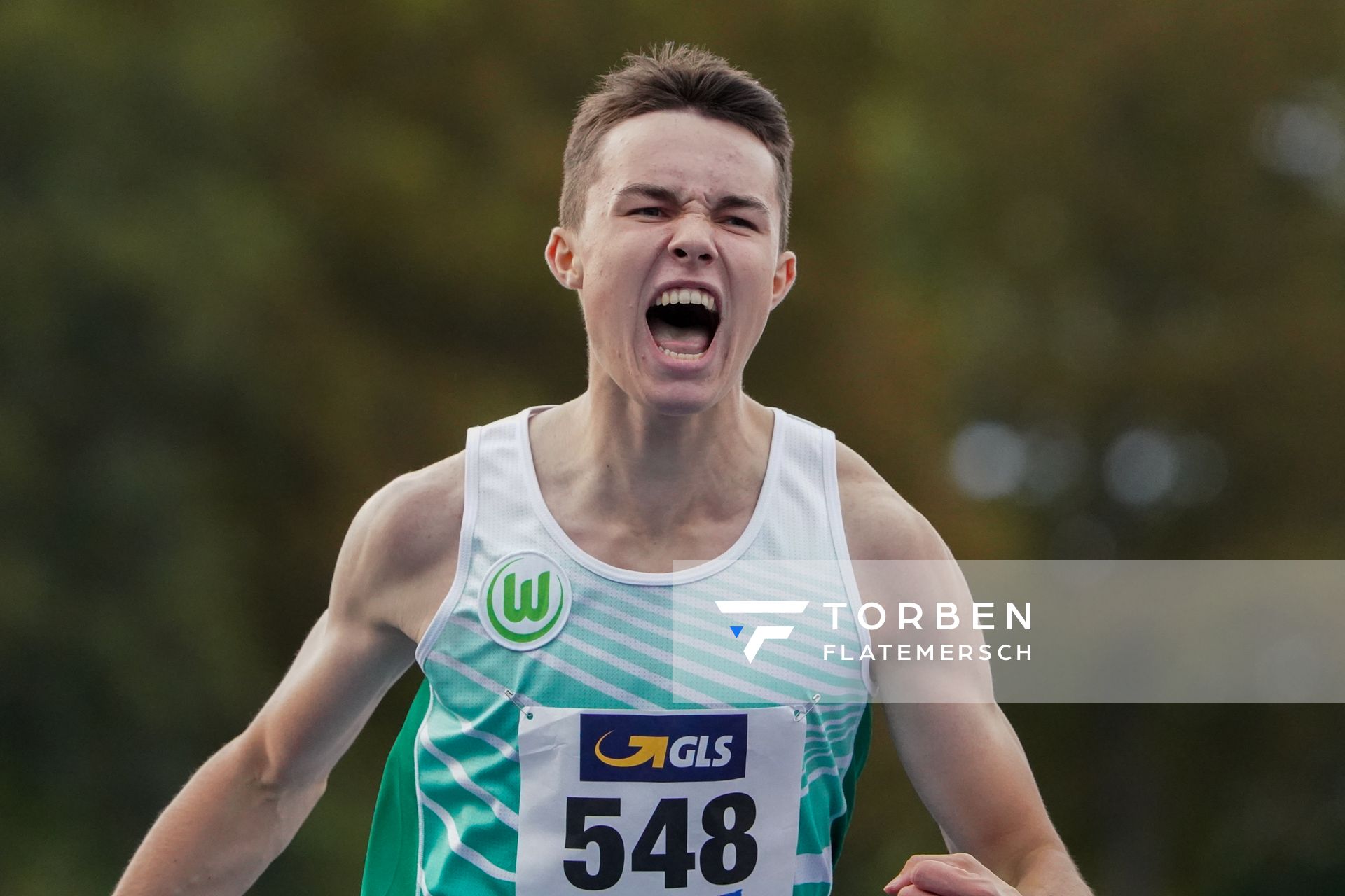 Deutscher U18 Jugendmeister ueber 200m Tobias Morawietz (VfL Wolfsburg) am 05.09.2020 waehrend den deutschen Leichtathletik-Jugendmeisterschaften im Frankenstadion in Heilbronn (Tag2)