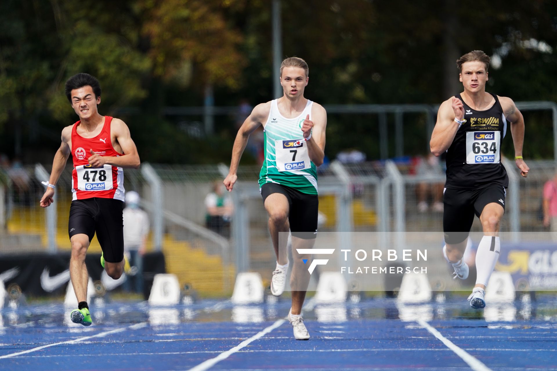 Joshua Ahrens (Eintracht Hildesheim) am 06.09.2020 waehrend den deutschen Leichtathletik-Jugendmeisterschaften im Frankenstadion in Heilbronn (Tag 3)