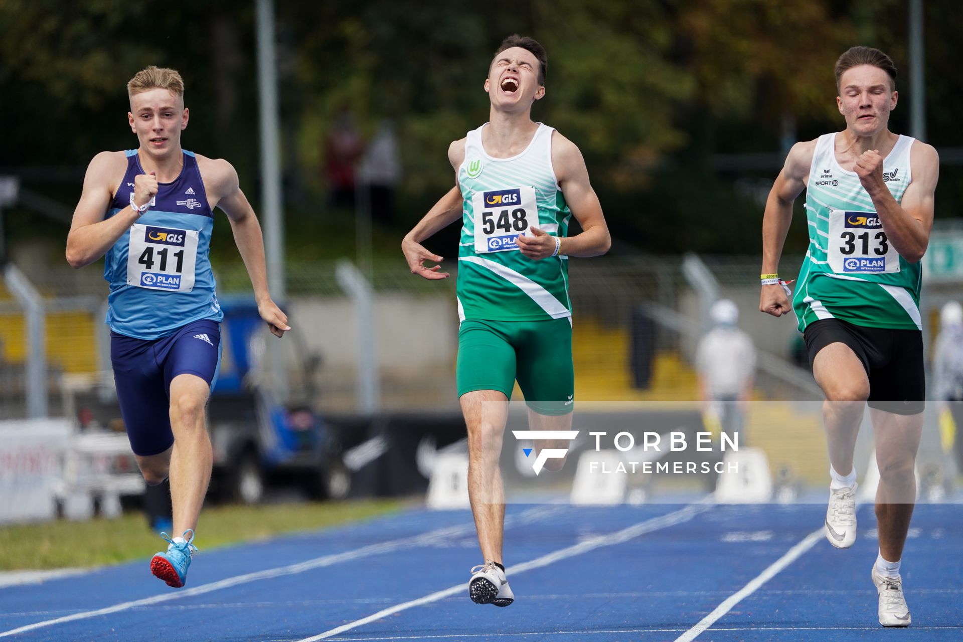 Tobias Morawietz (VfL Wolfsburg) am 06.09.2020 waehrend den deutschen Leichtathletik-Jugendmeisterschaften im Frankenstadion in Heilbronn (Tag 3)