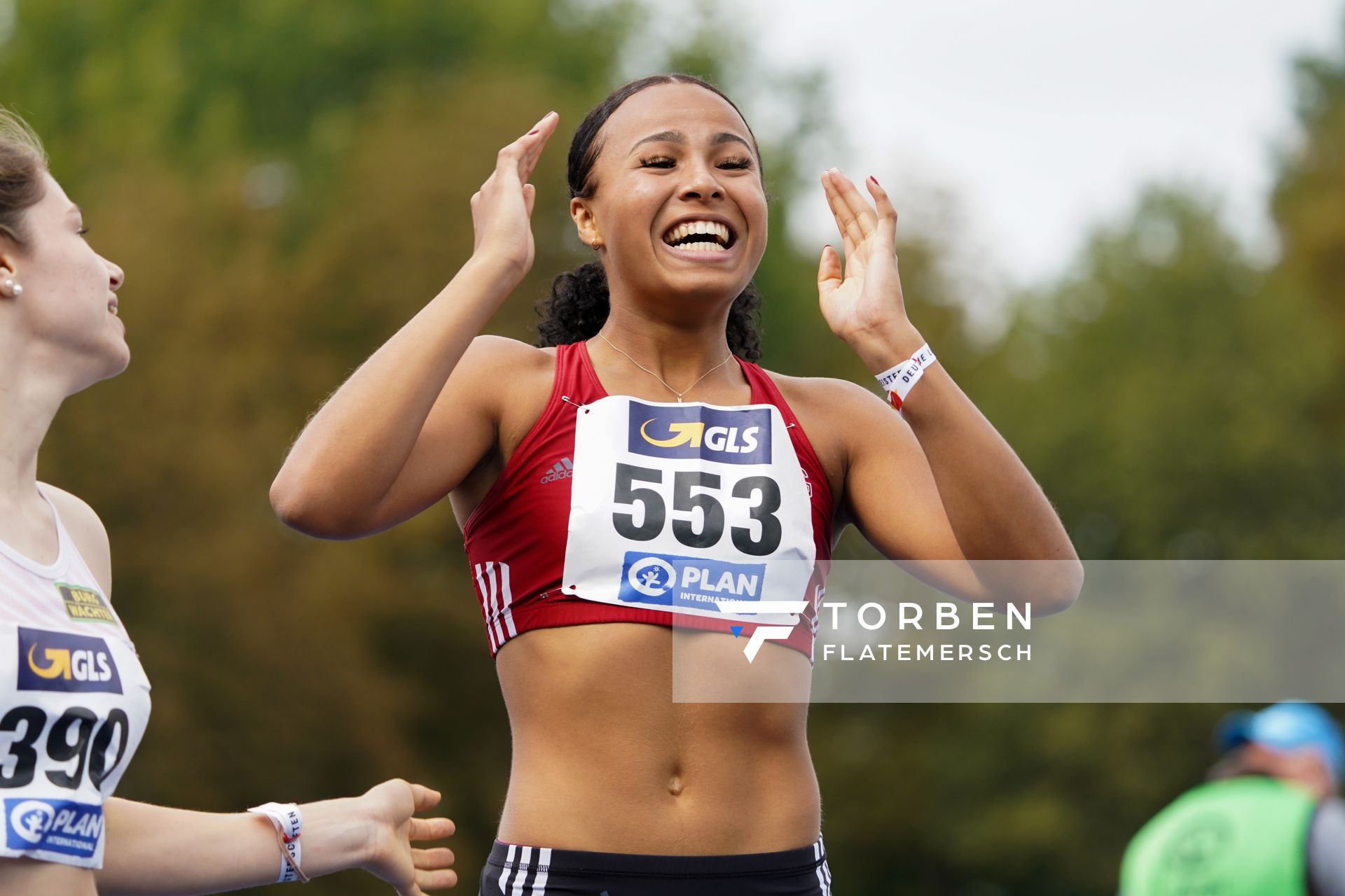 Laura Raquel Mueller (Unterlaender LG) am 06.09.2020 waehrend den deutschen Leichtathletik-Jugendmeisterschaften im Frankenstadion in Heilbronn (Tag 3)