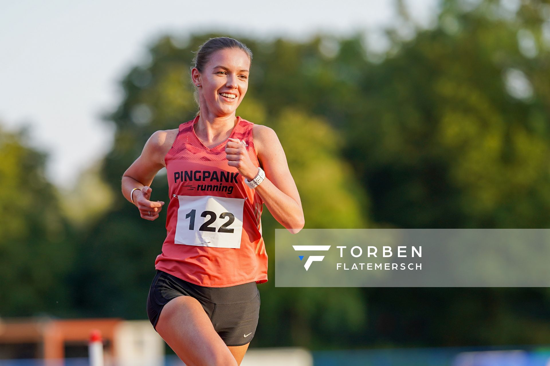 Svenja Pingpank (Hannover Athletics) am 12.09.2020 waehrend den niedersaechsischen Leichtathletik-Landesmeisterschaften im Erika-Fisch-Stadion in Hannover (Tag 1)