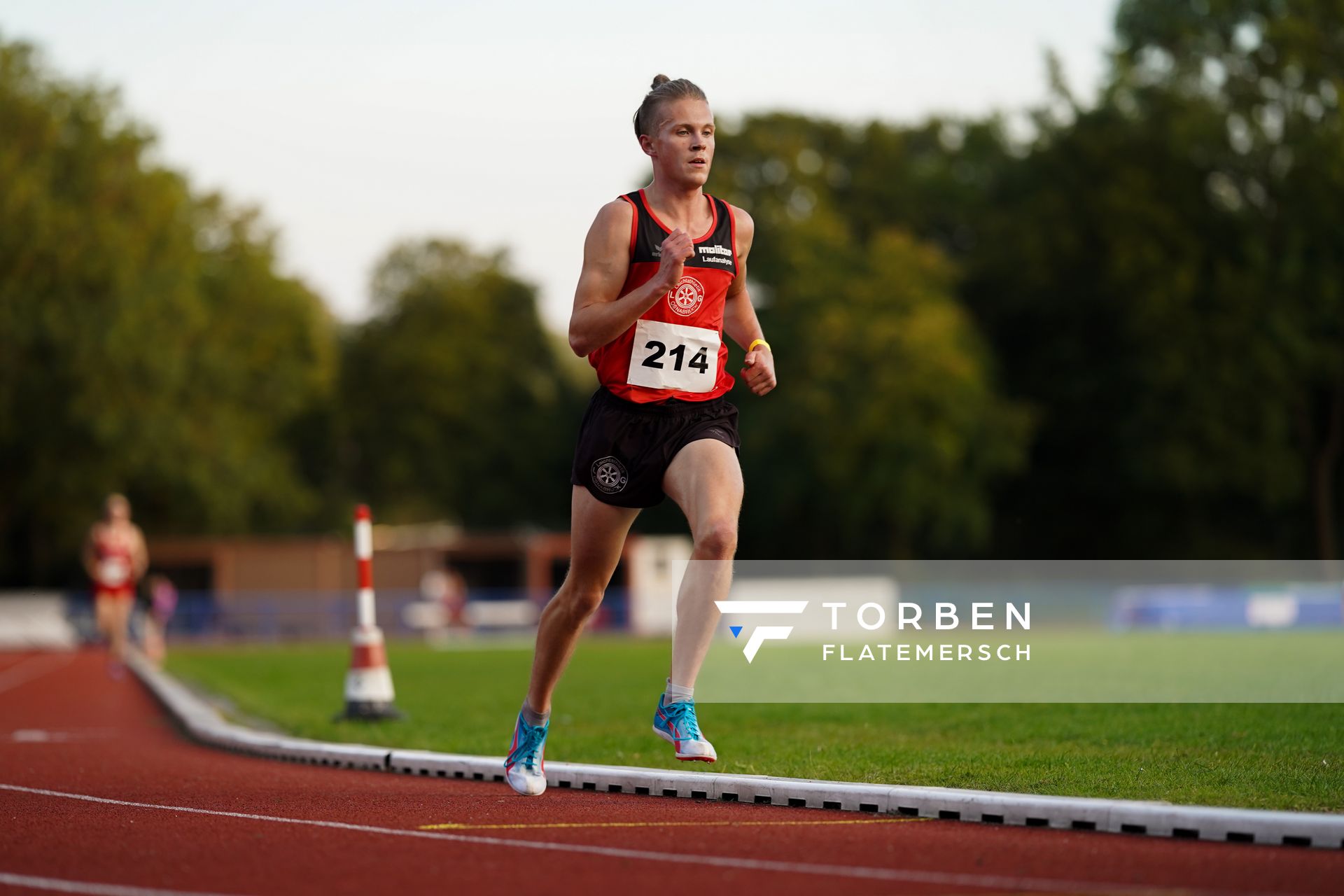 Nils Huhtakangas (LG Osnabrueck) ueber 5000m am 12.09.2020 waehrend den niedersaechsischen Leichtathletik-Landesmeisterschaften im Erika-Fisch-Stadion in Hannover (Tag 1)