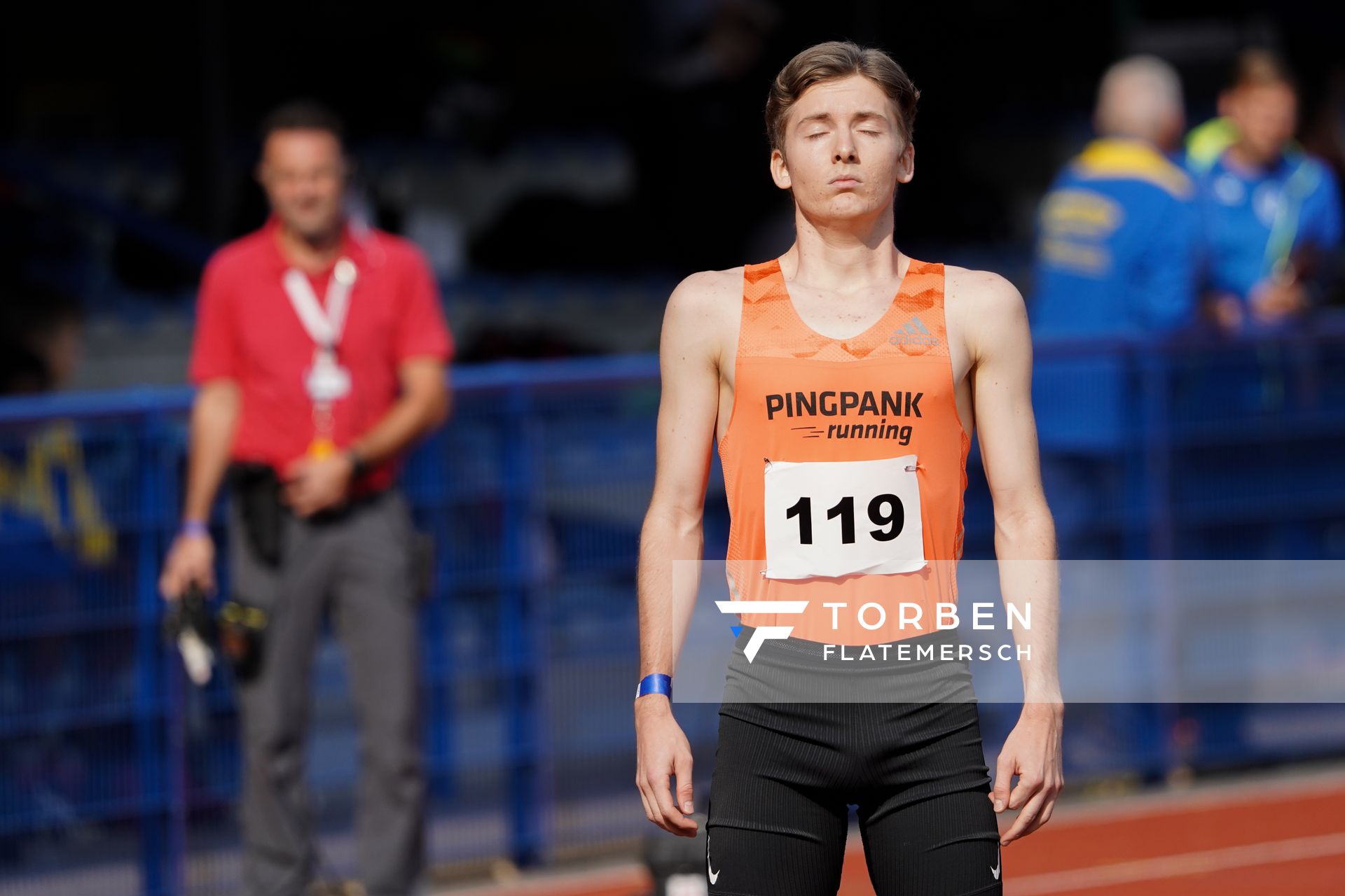 Maximilian Pingpank (Hannover Athletics) am 13.09.2020 waehrend den niedersaechsischen Leichtathletik-Landesmeisterschaften im Erika-Fisch-Stadion in Hannover (Tag 2)