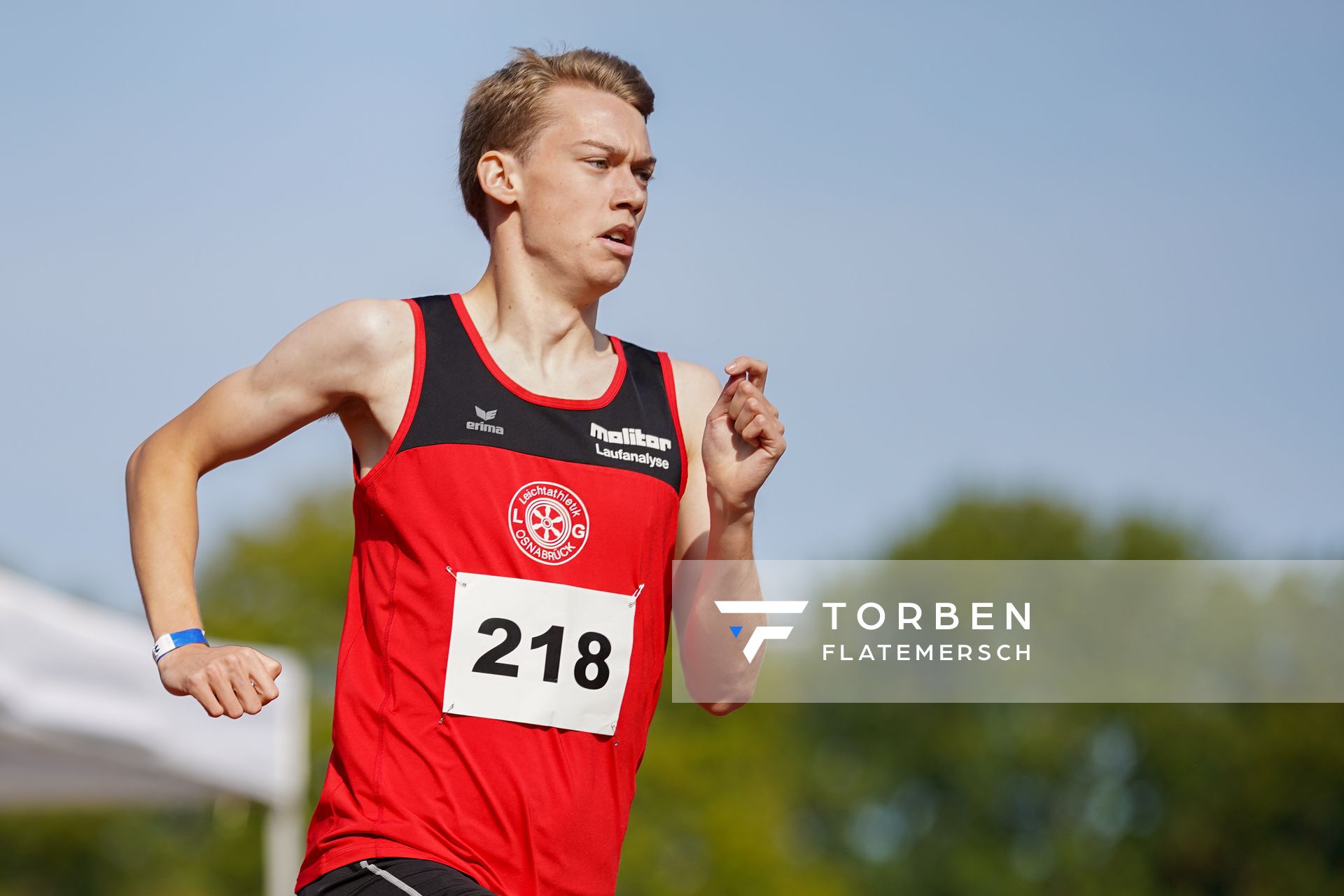 Erik Siemer (LG Osnabrueck) am 13.09.2020 waehrend den niedersaechsischen Leichtathletik-Landesmeisterschaften im Erika-Fisch-Stadion in Hannover (Tag 2)