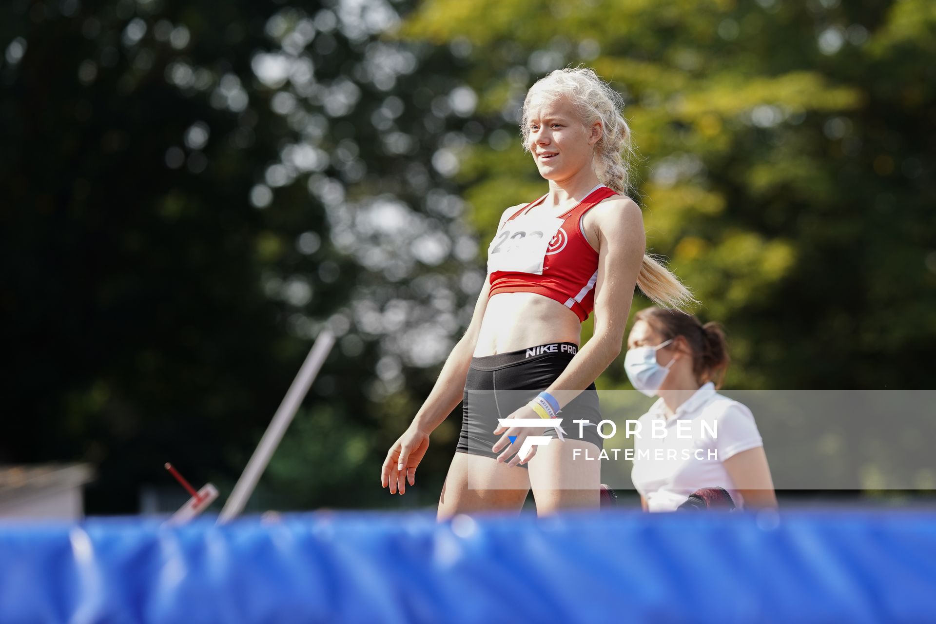 Jelde Jakob (MTV Wolfenbuettel) am 13.09.2020 waehrend den niedersaechsischen Leichtathletik-Landesmeisterschaften im Erika-Fisch-Stadion in Hannover (Tag 2)