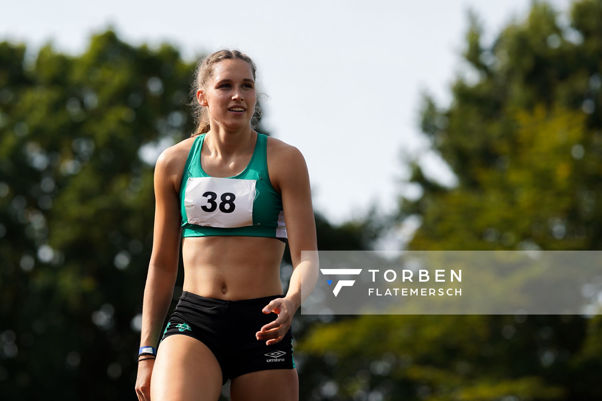 Mareike Max (SV Werder Bremen) beim Hochsprung am 13.09.2020 waehrend den niedersaechsischen Leichtathletik-Landesmeisterschaften im Erika-Fisch-Stadion in Hannover (Tag 2)