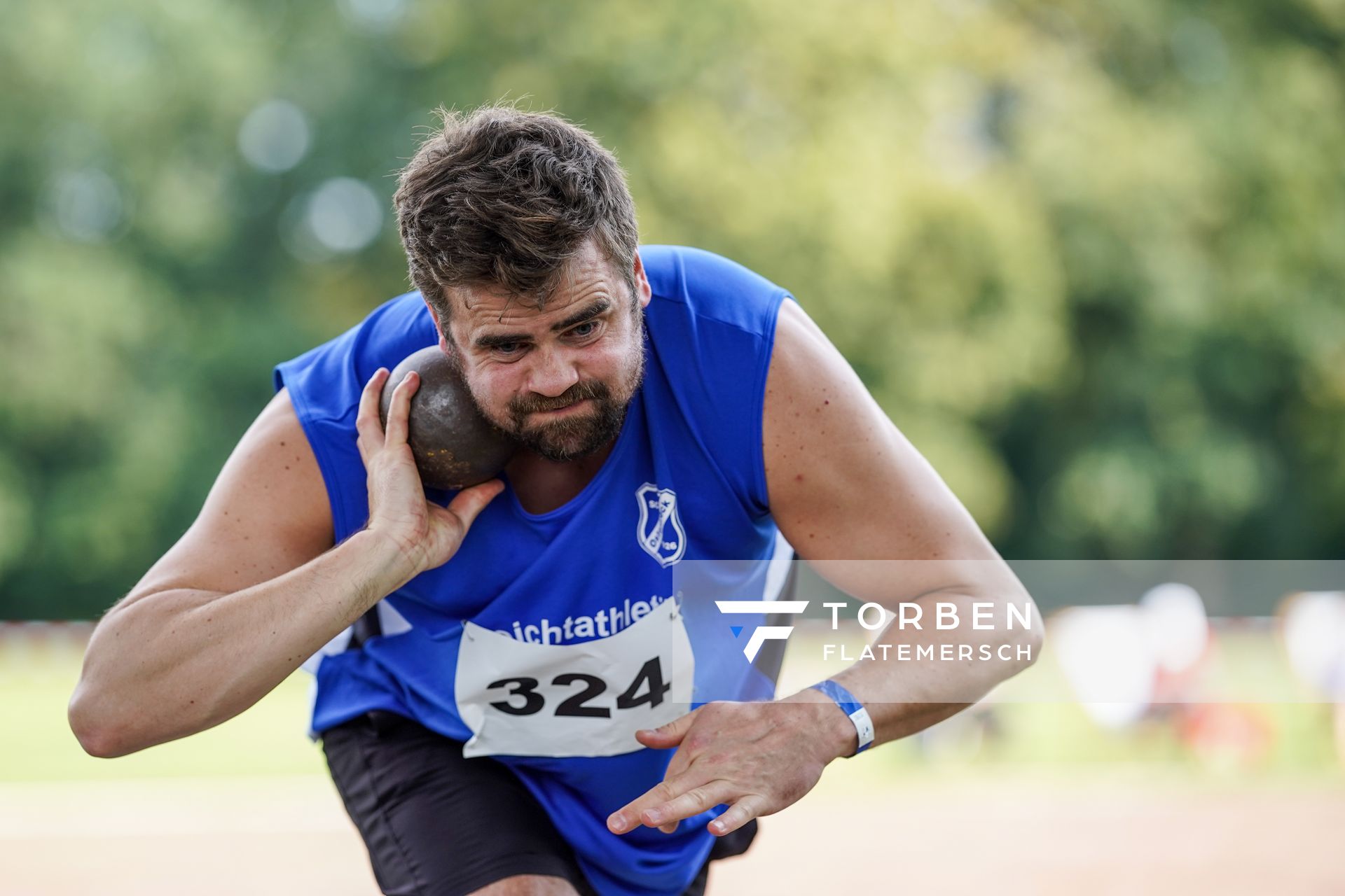 Johannes Dickebohm (SC Osterbrock) beim Kugelstossen am 13.09.2020 waehrend den niedersaechsischen Leichtathletik-Landesmeisterschaften im Erika-Fisch-Stadion in Hannover (Tag 2)