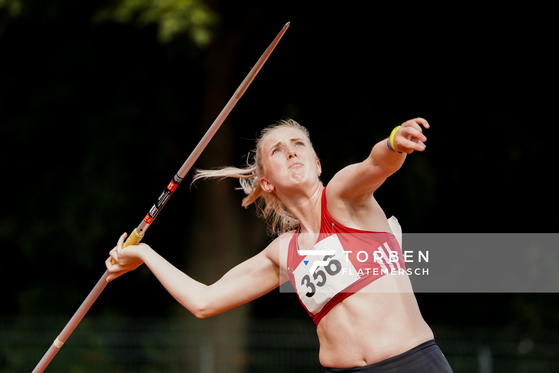 Marie Goetting (SV Molbergen) im Speerwurf am 13.09.2020 waehrend den niedersaechsischen Leichtathletik-Landesmeisterschaften im Erika-Fisch-Stadion in Hannover (Tag 2)