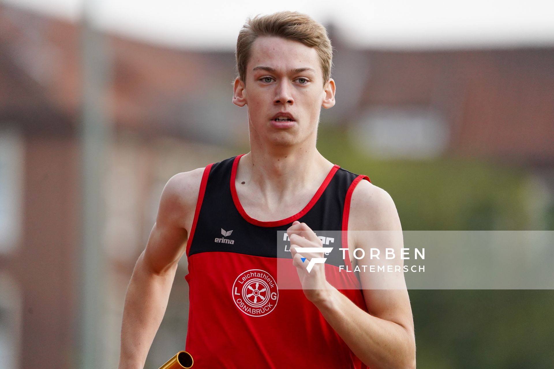 Erik Siemer (LG Osnabrueck) am 02.10.2020 im Sportpark Gretesch beim Staffelwettkampf der LG Osnabrueck