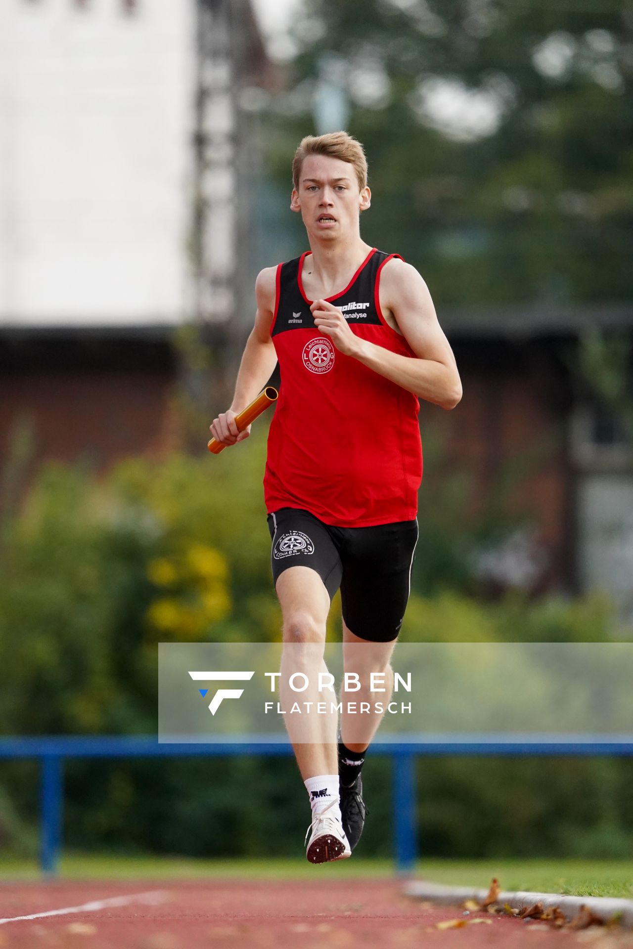 Erik Siemer (LG Osnabrueck) am 02.10.2020 im Sportpark Gretesch beim Staffelwettkampf der LG Osnabrueck