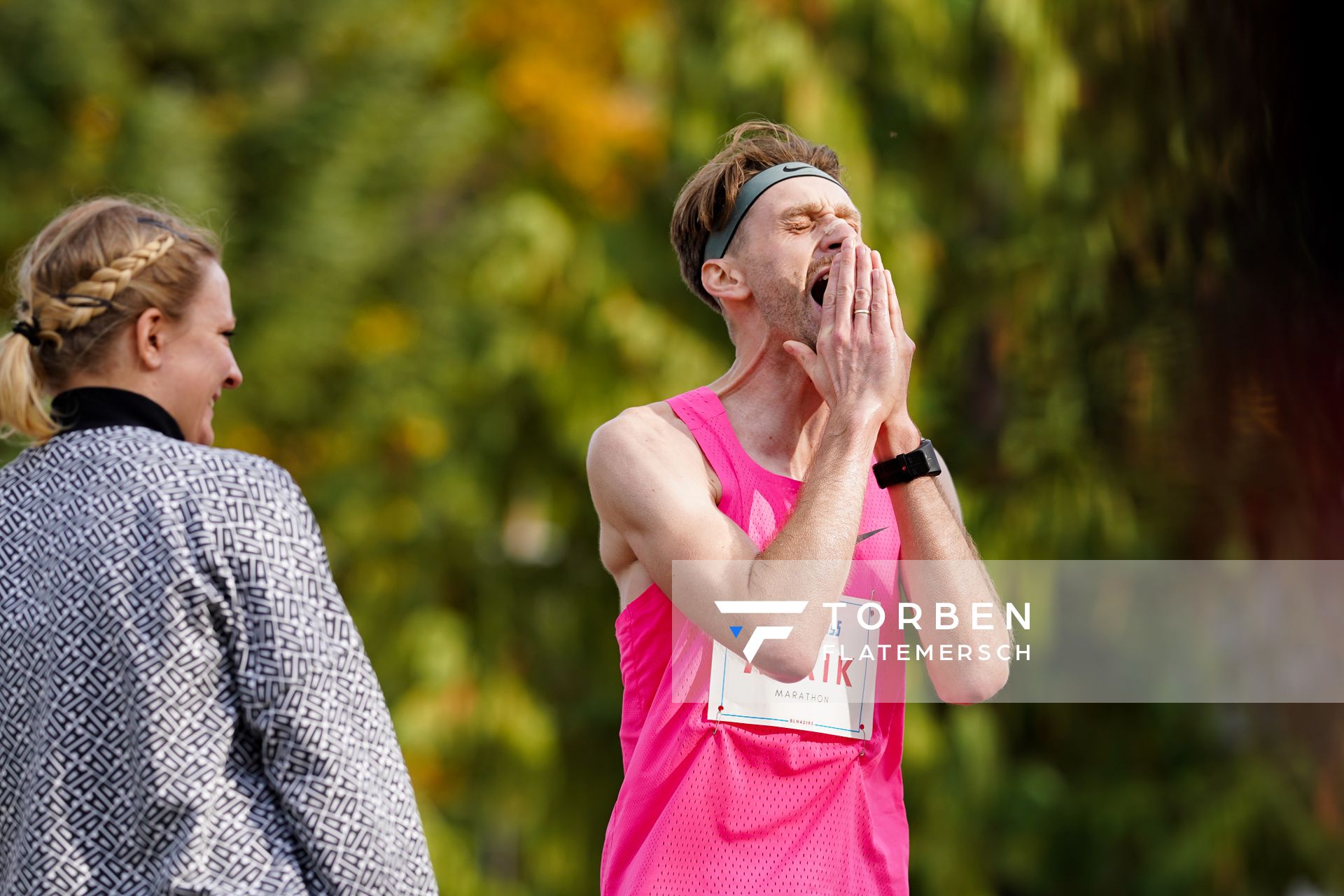 Maik Wollherr (OFV Ostercappeln) am 25.10.2020 beim BLN 42195 Halbmarathon & Marathon in Bernoewe (Stadt Oranienburg)