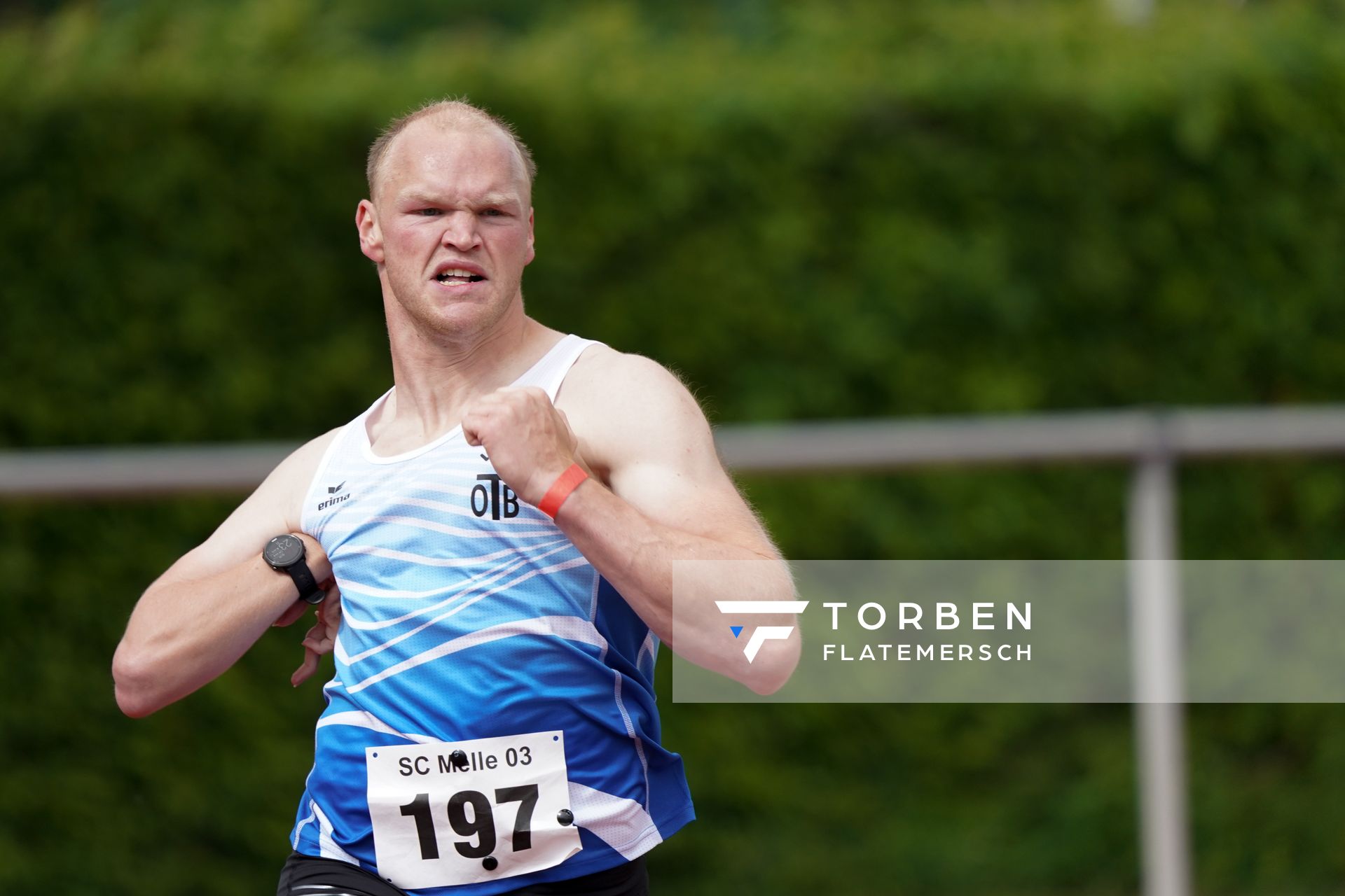 Ulf Pohlmann (OTB Osnabrueck) am 29.05.2021 waehrend des Frank Ruediger Sportfestes auf dem Carl-Starcke-Platz in Melle