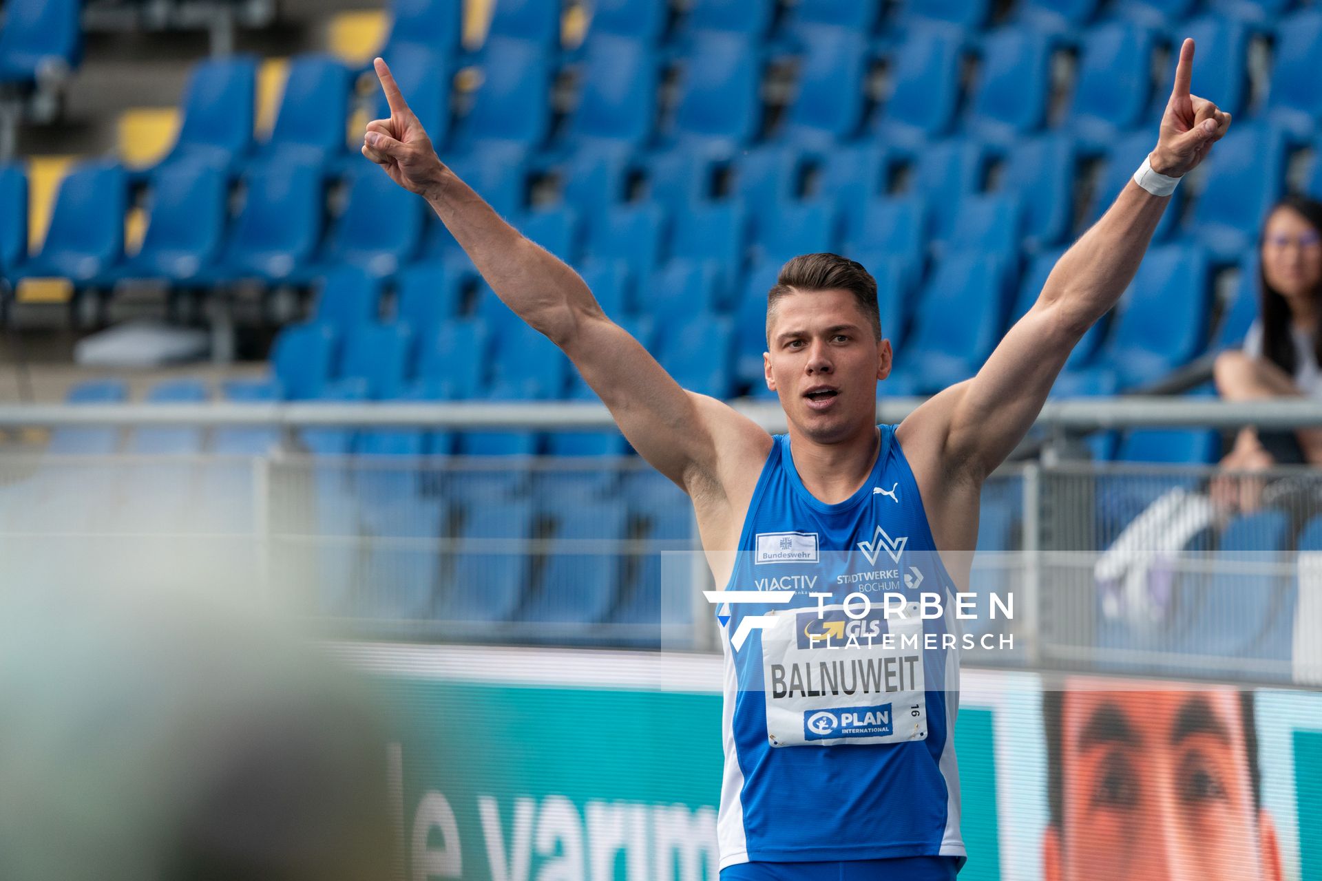 Erik Balnuweit (TV Wattenscheid 01) am 05.06.2021 waehrend den deutschen Leichtathletik-Meisterschaften 2021 im Eintracht-Stadion in Braunschweig