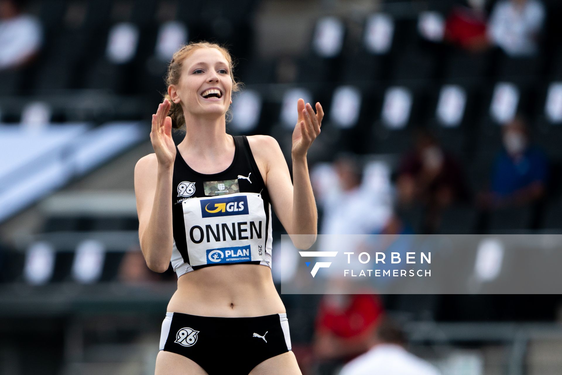 Imke Onnen (Hannover 96) am 05.06.2021 waehrend den deutschen Leichtathletik-Meisterschaften 2021 im Eintracht-Stadion in Braunschweig